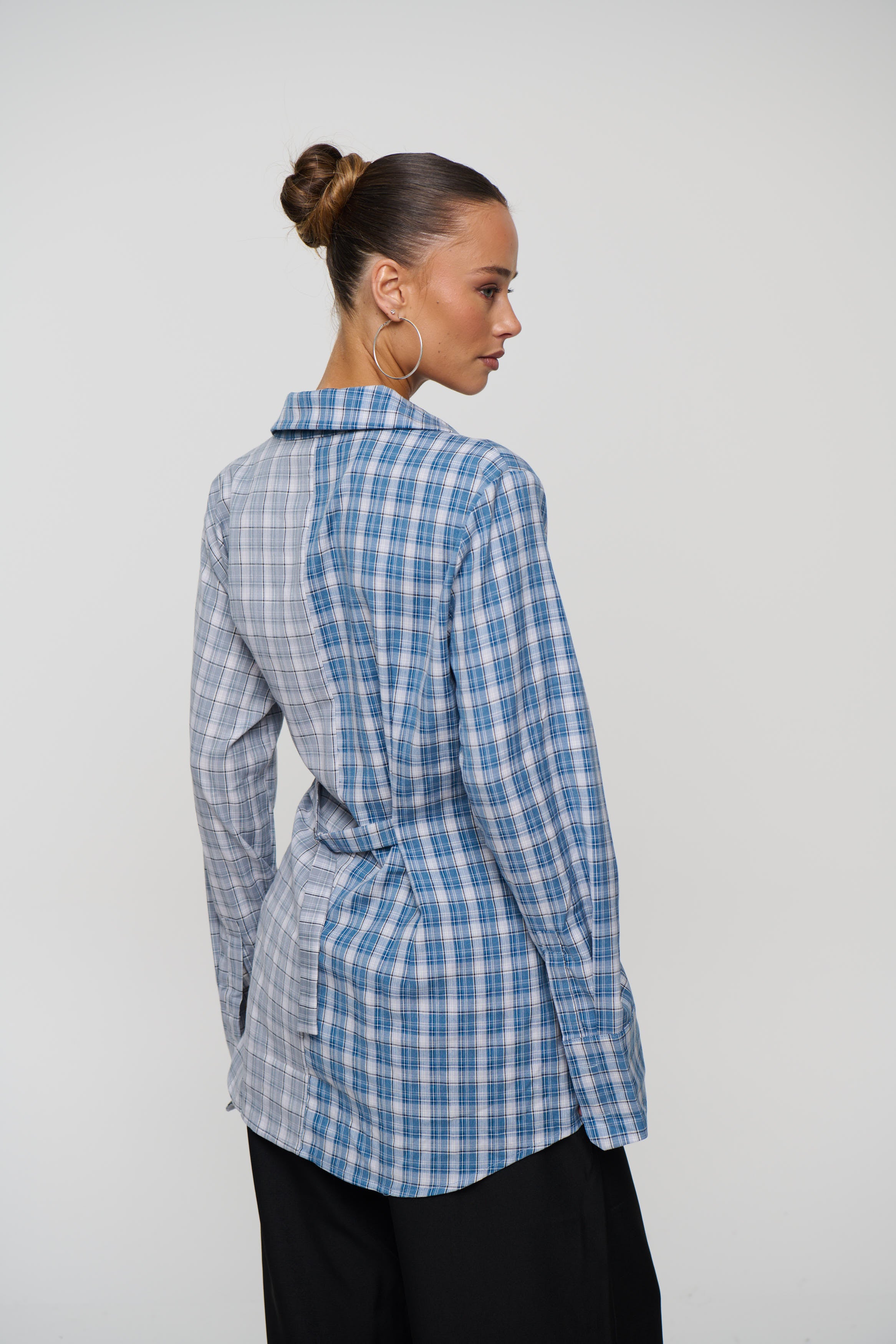 Tully Checkered Shirt Blue