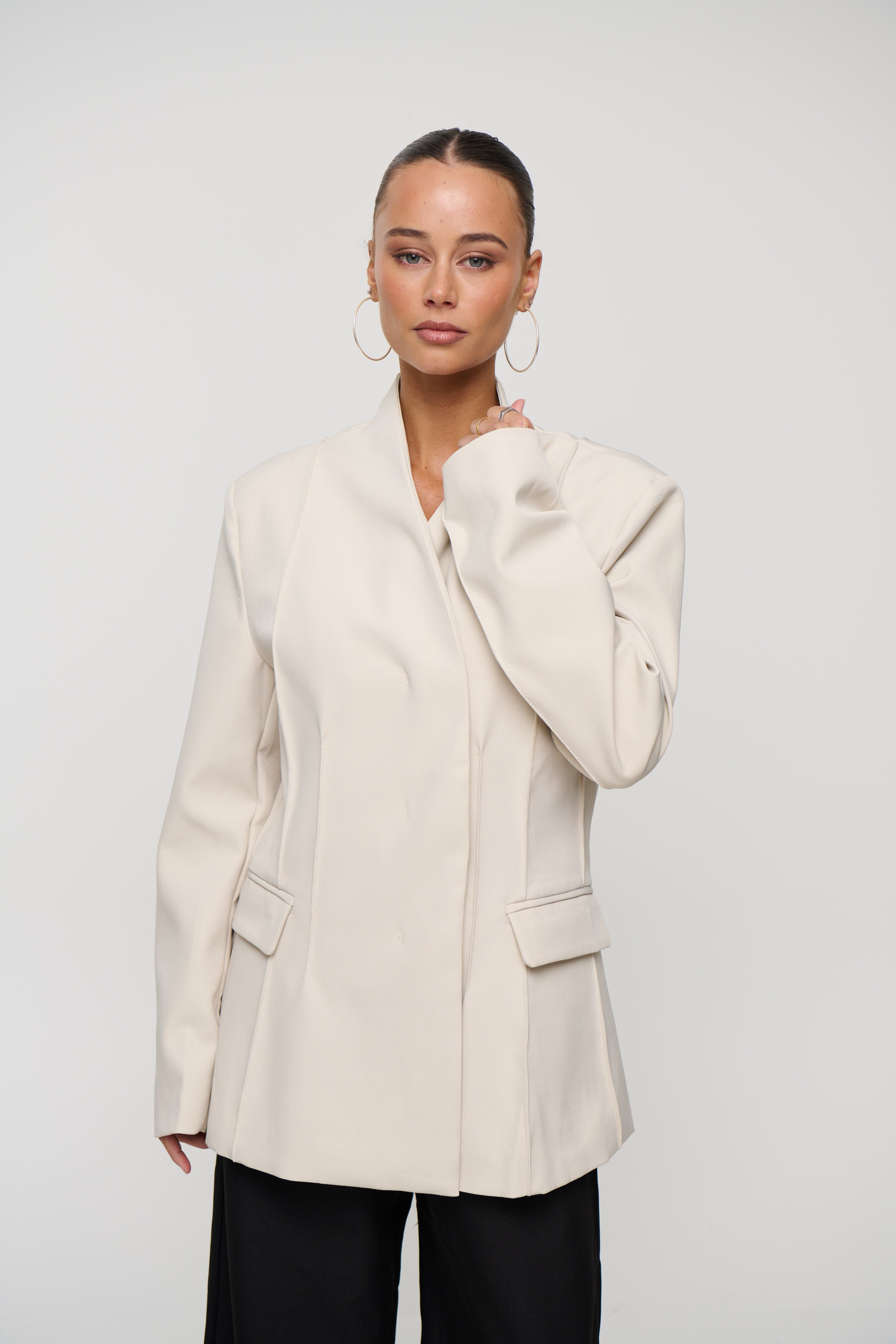 Lenia Blazer Stone