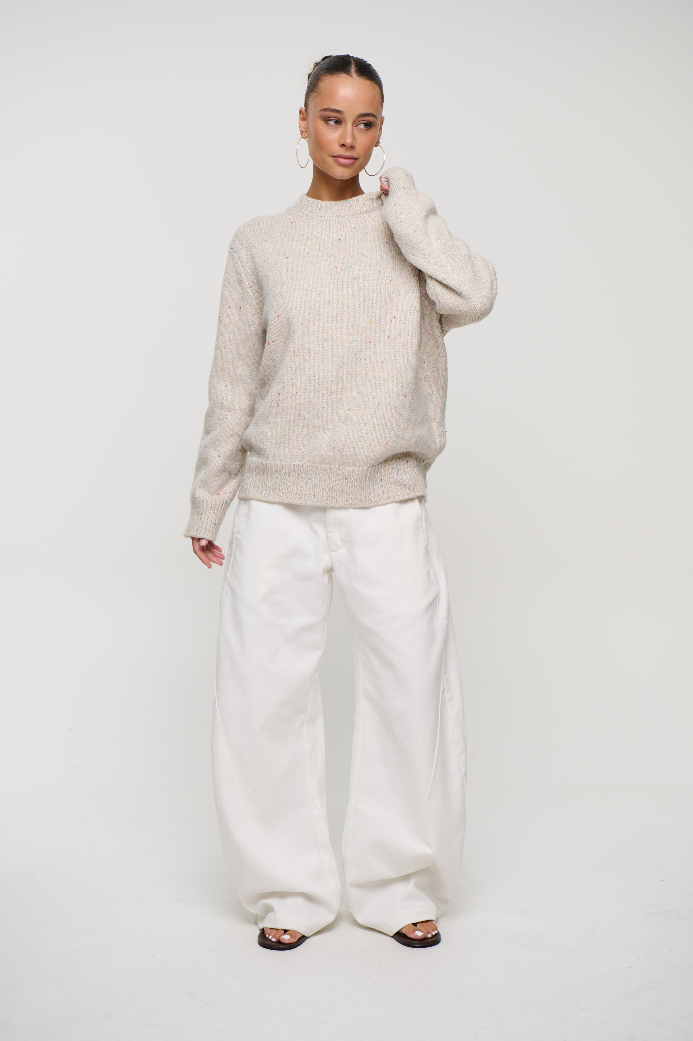 Marlow Knitted Sweater Cream