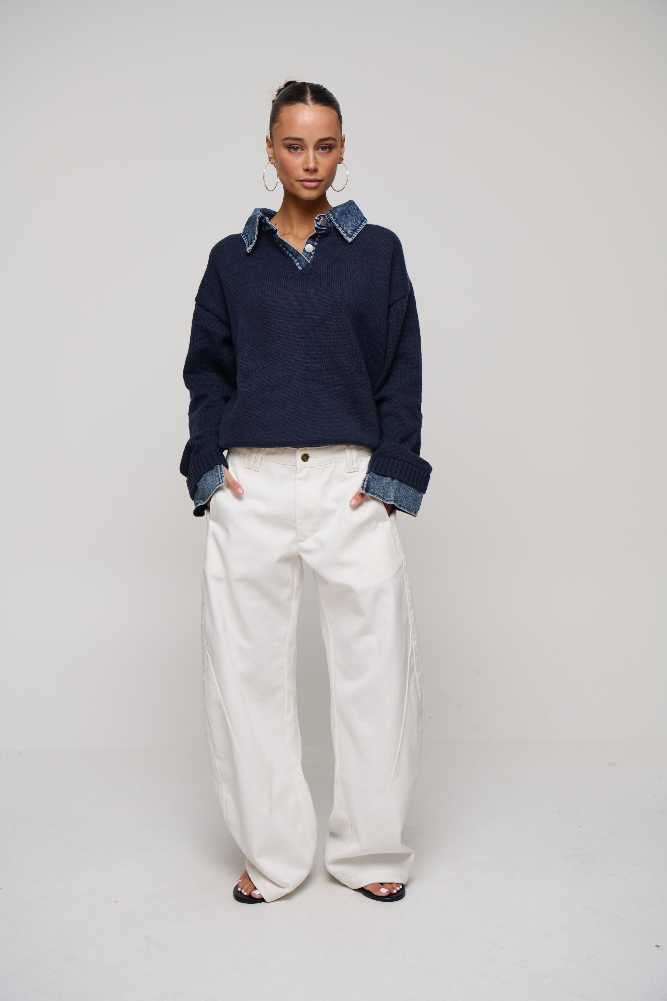Marita Knit Jumper Navy