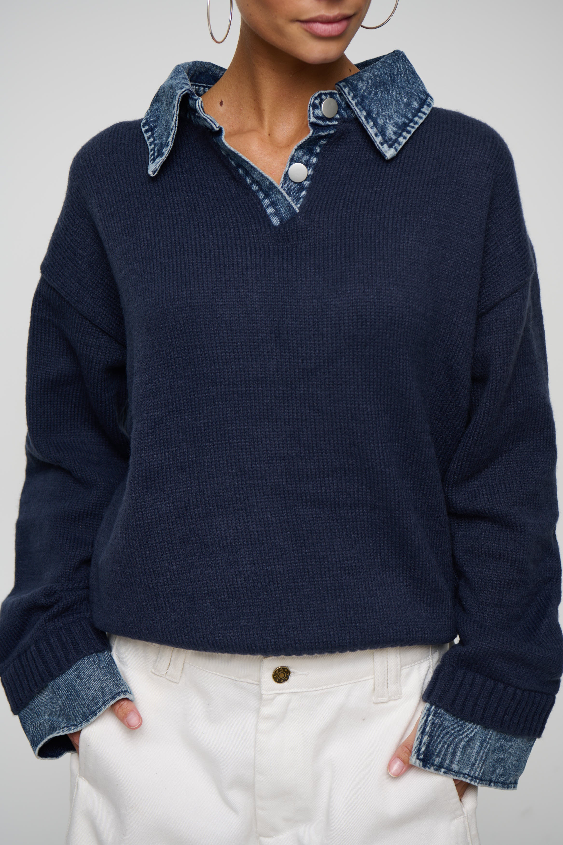Marita Knit Jumper Navy