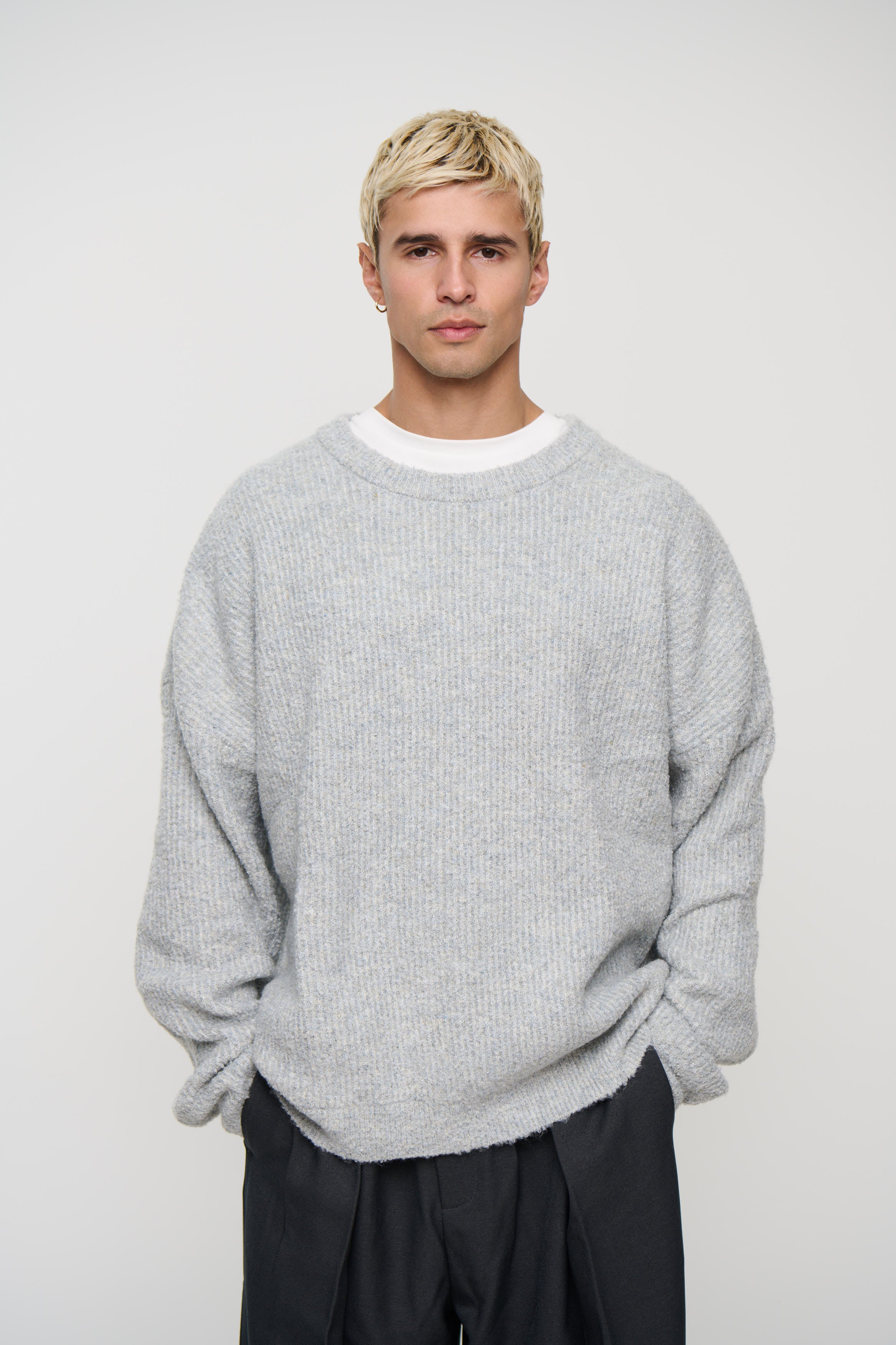 Soft Crew Knit Light Grey