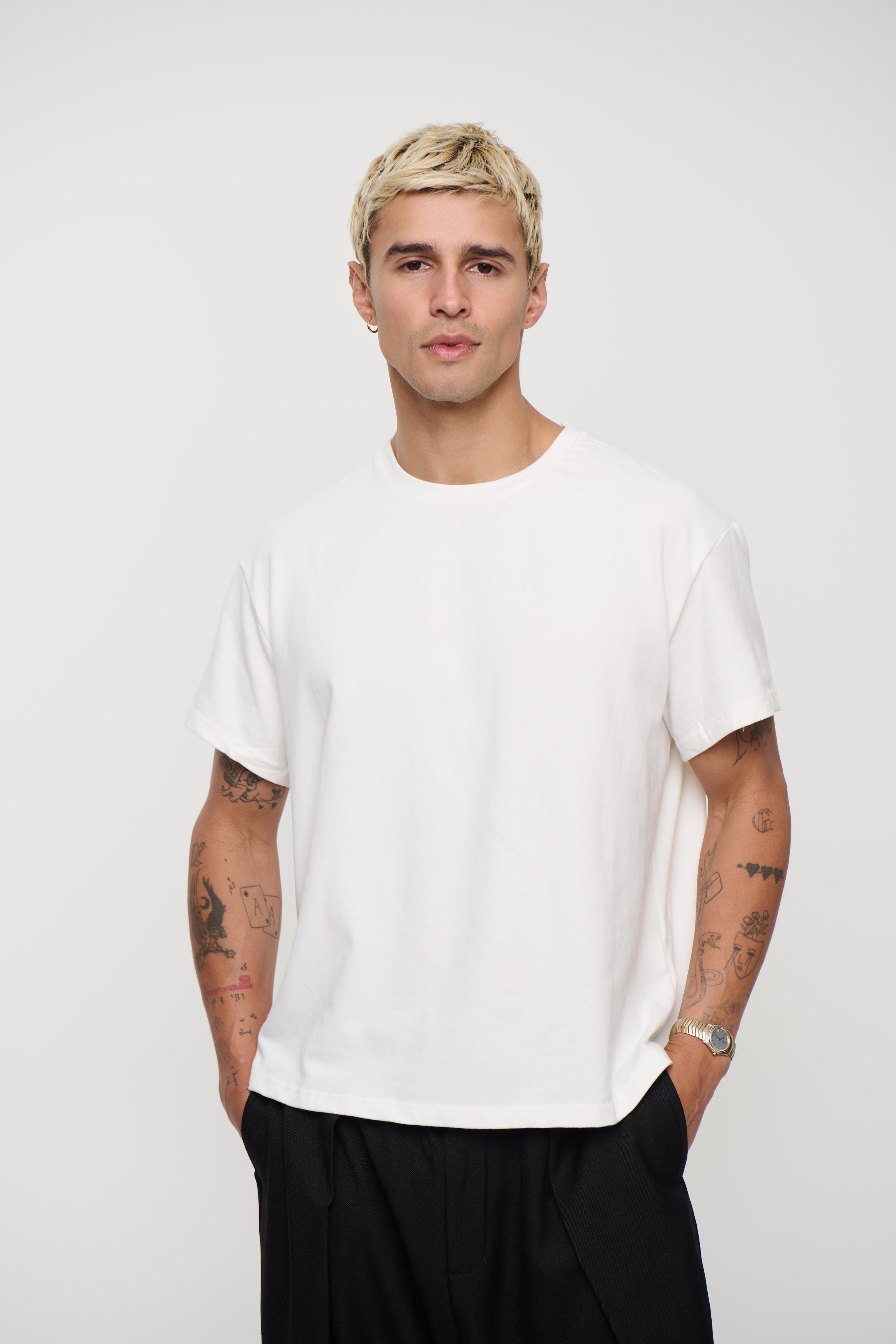 Roland Stretch Tee White