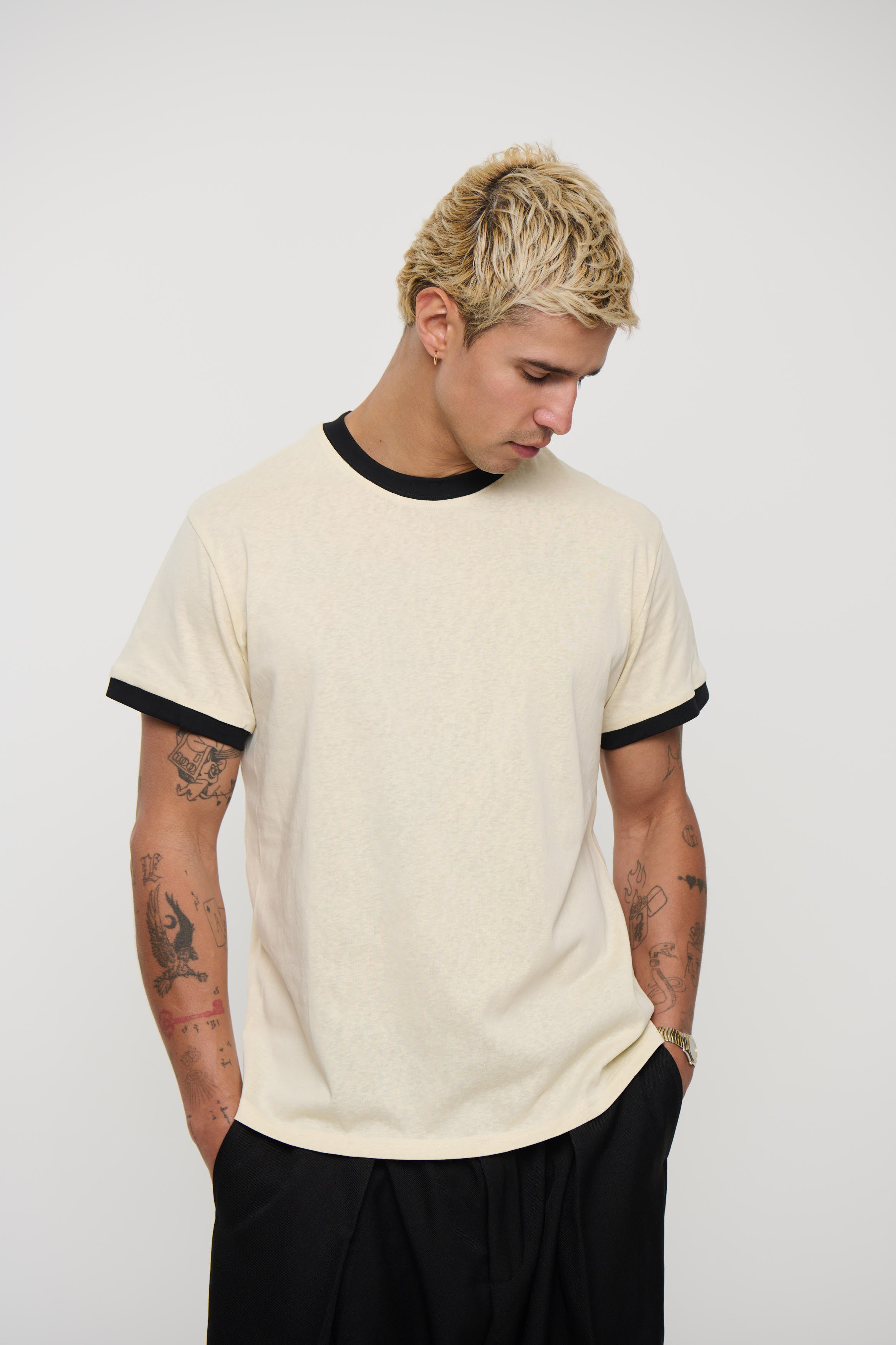 Soft Ringer Tee Off White