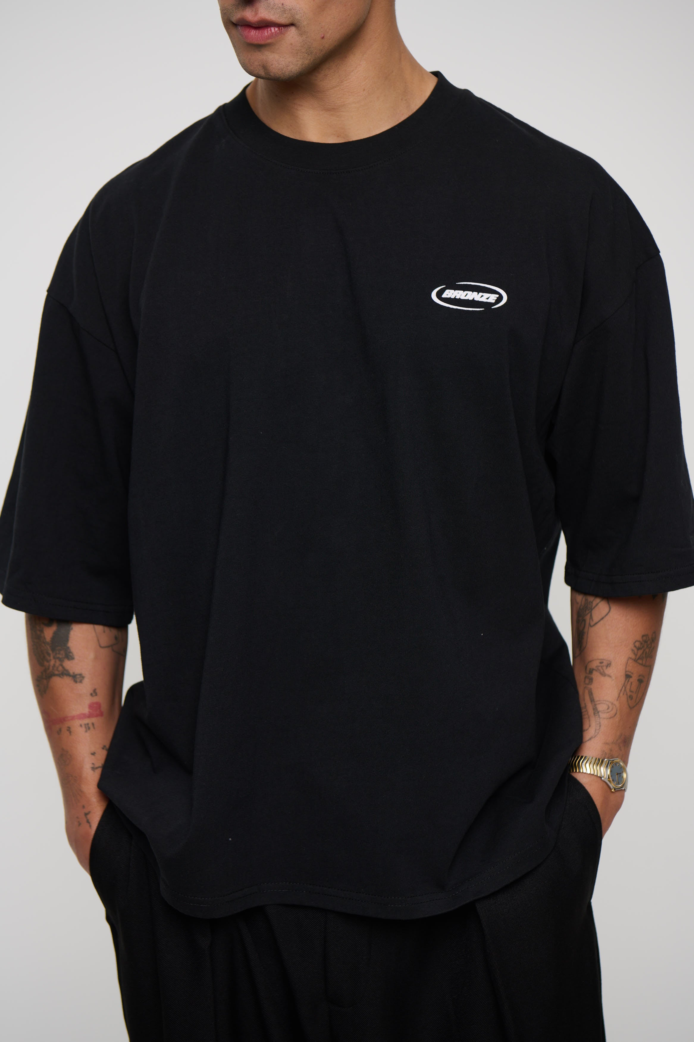 Riley Logo Tee Black
