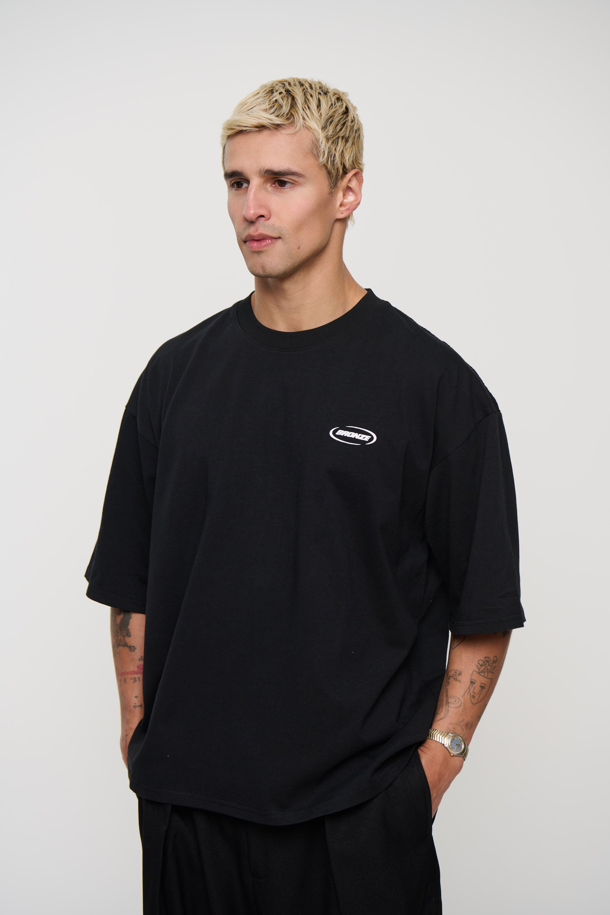 Riley Logo Tee Black