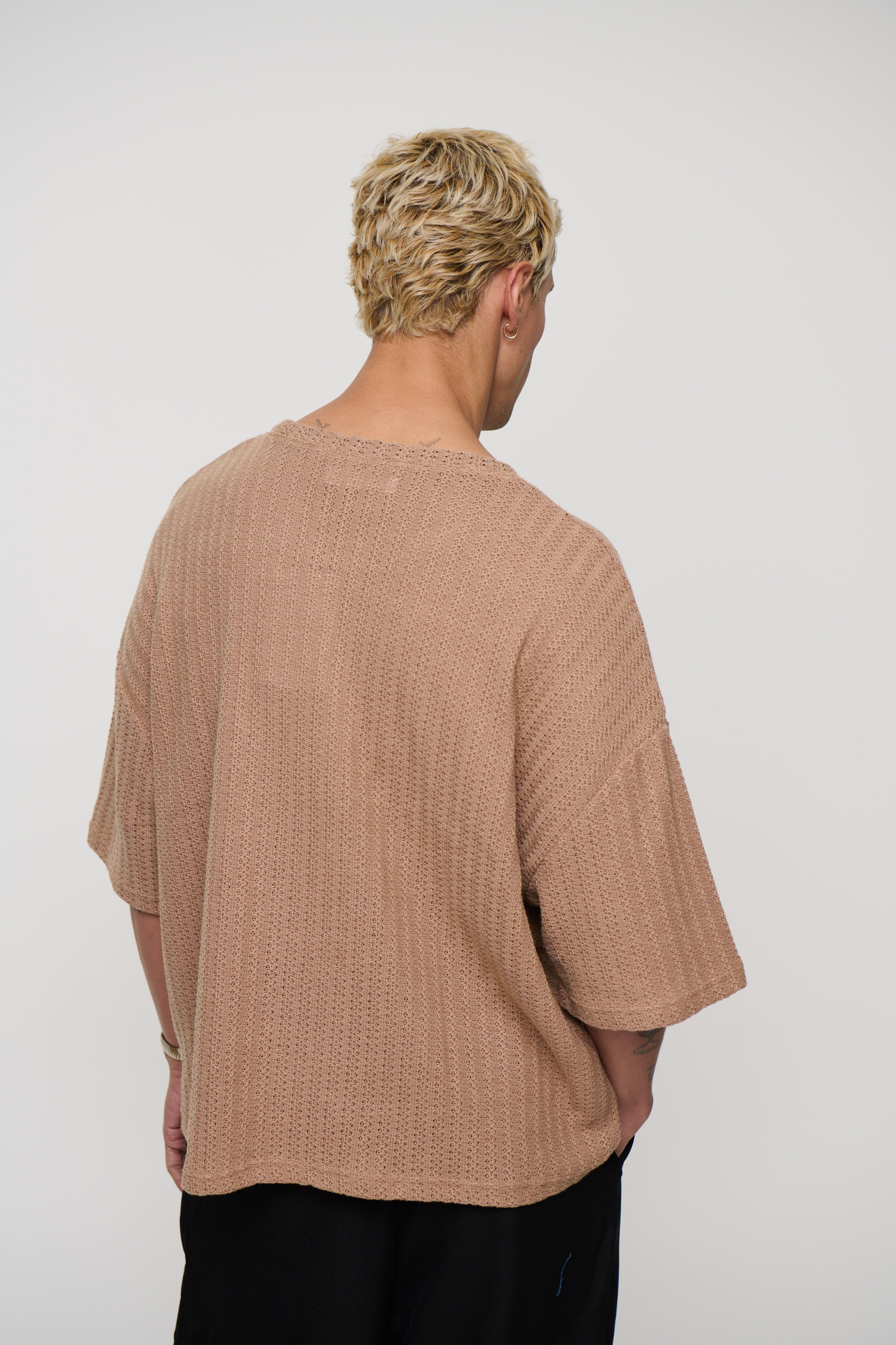 Vinnie Two Thread Stitch Tee Choc
