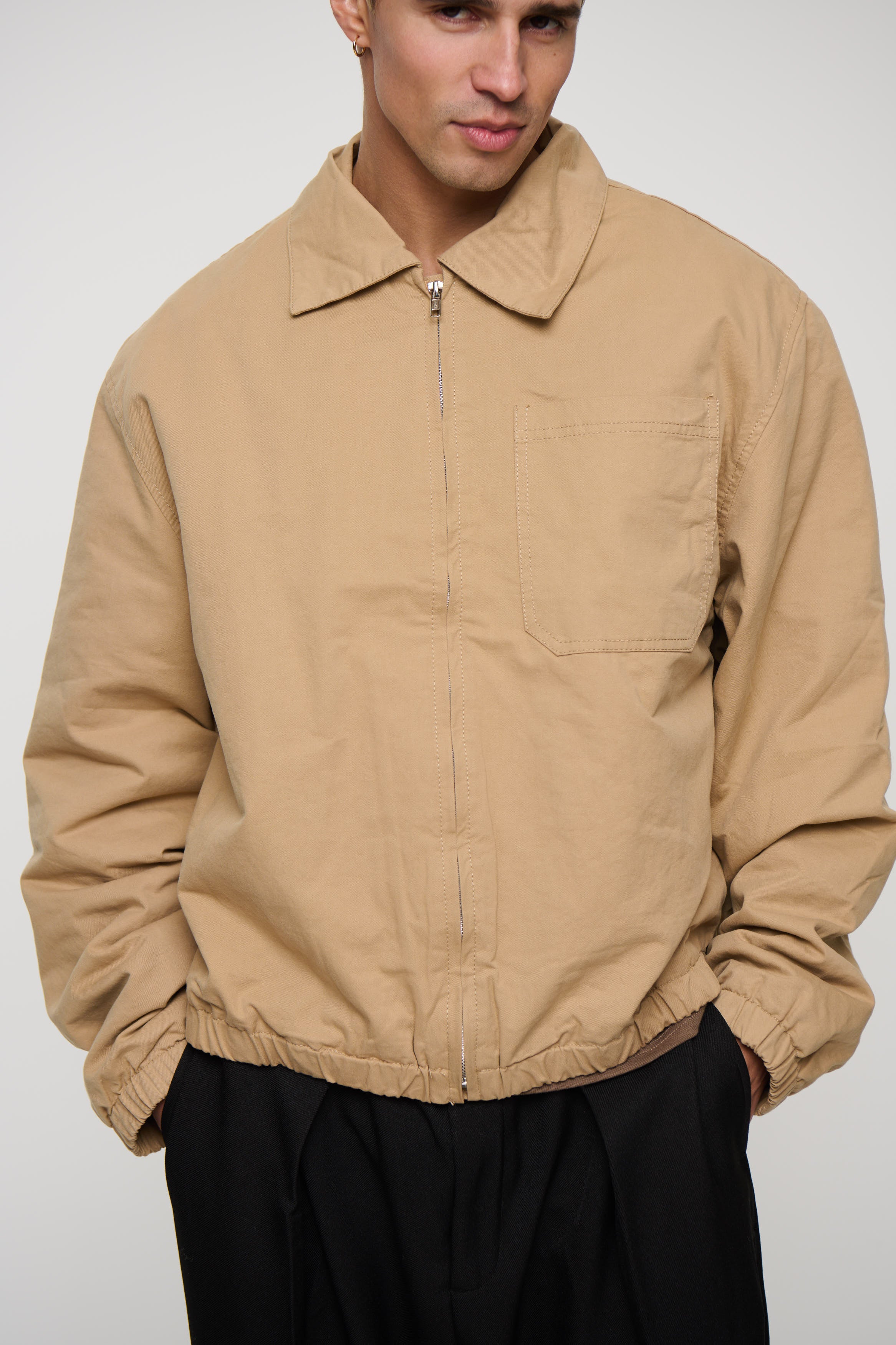 Charlie Soft Cotton Bomber Sand