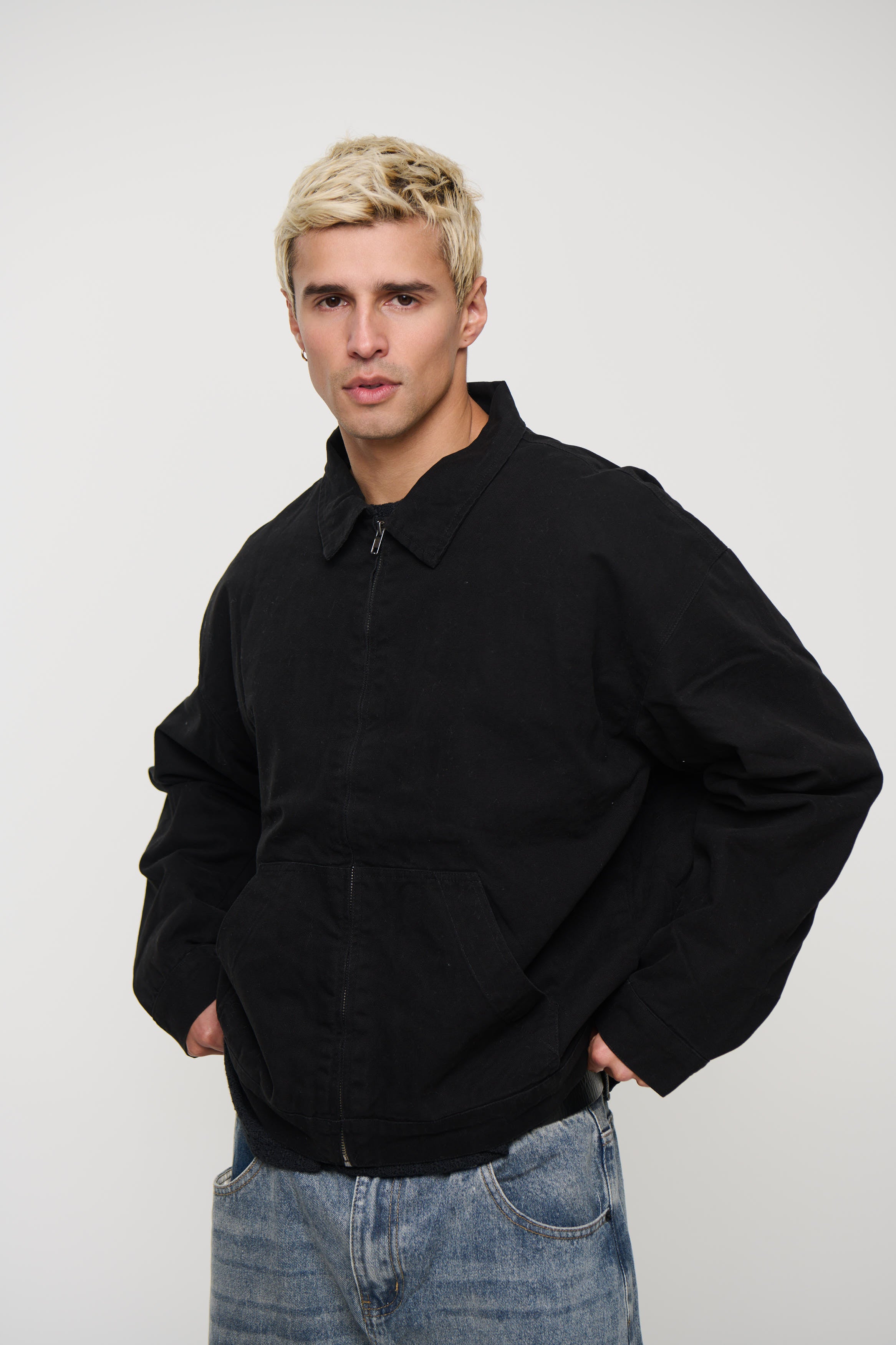 Collar Lined Jacket Black