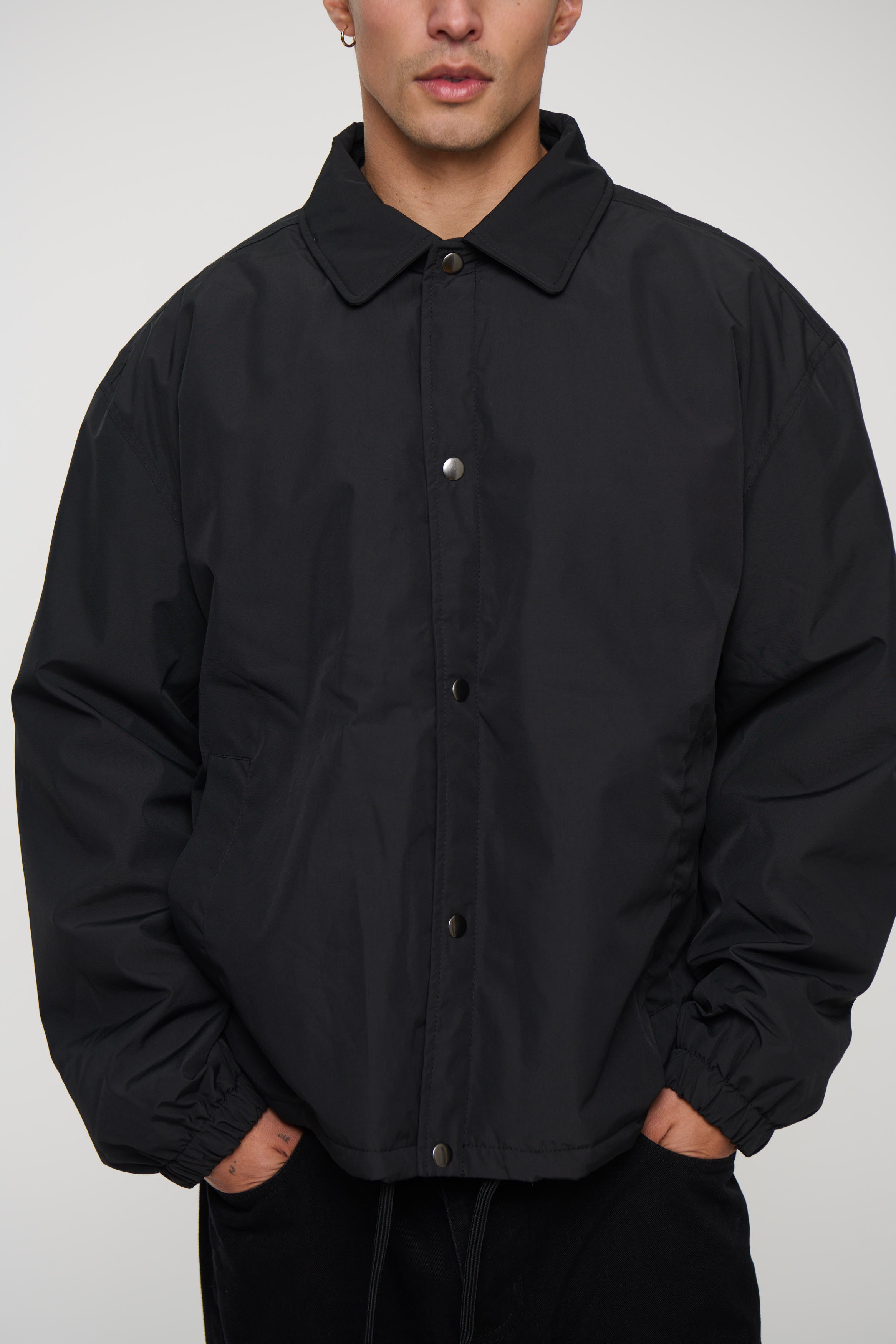 Padded Bomber Black