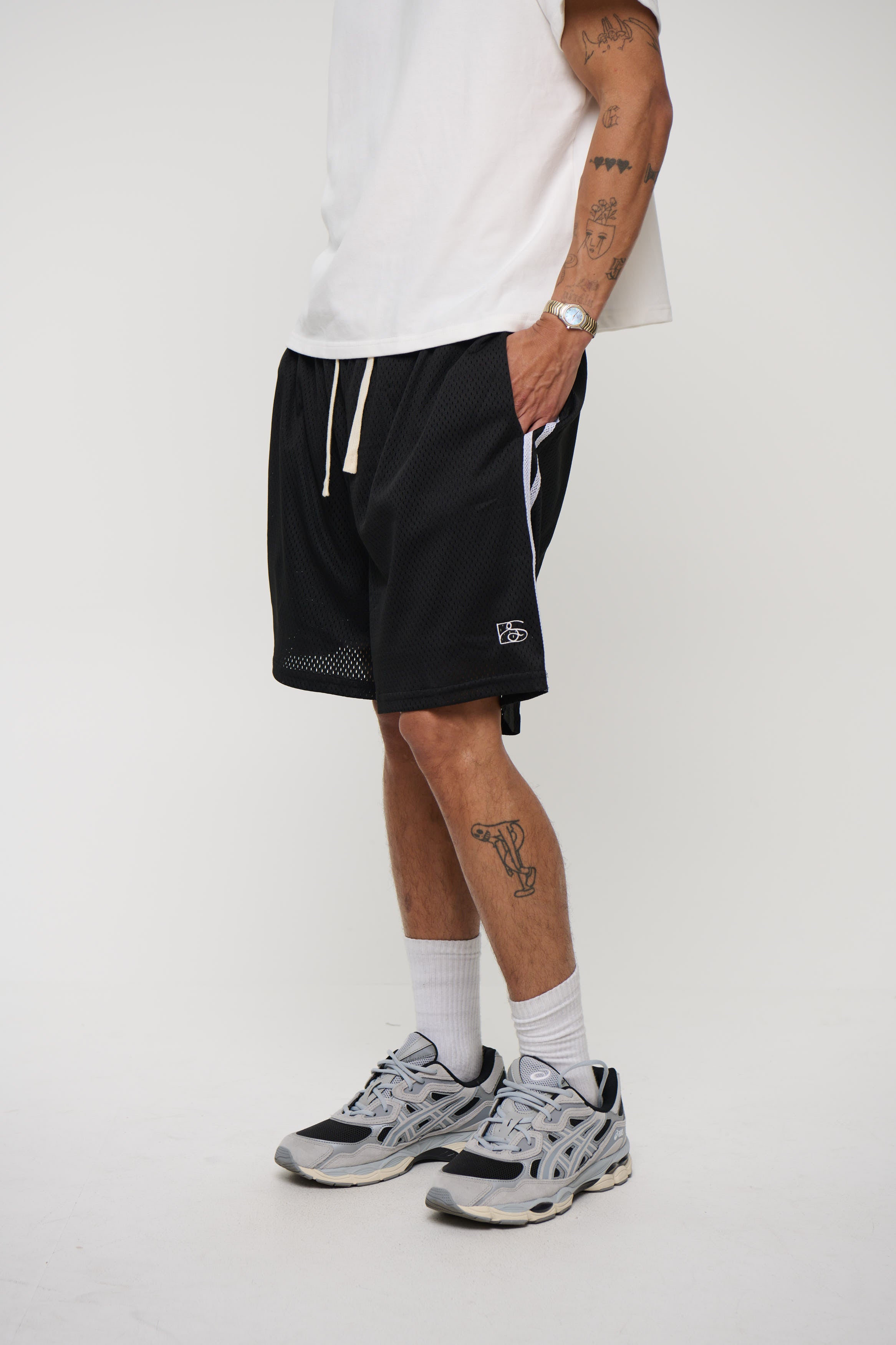 Julian Mesh Short Black