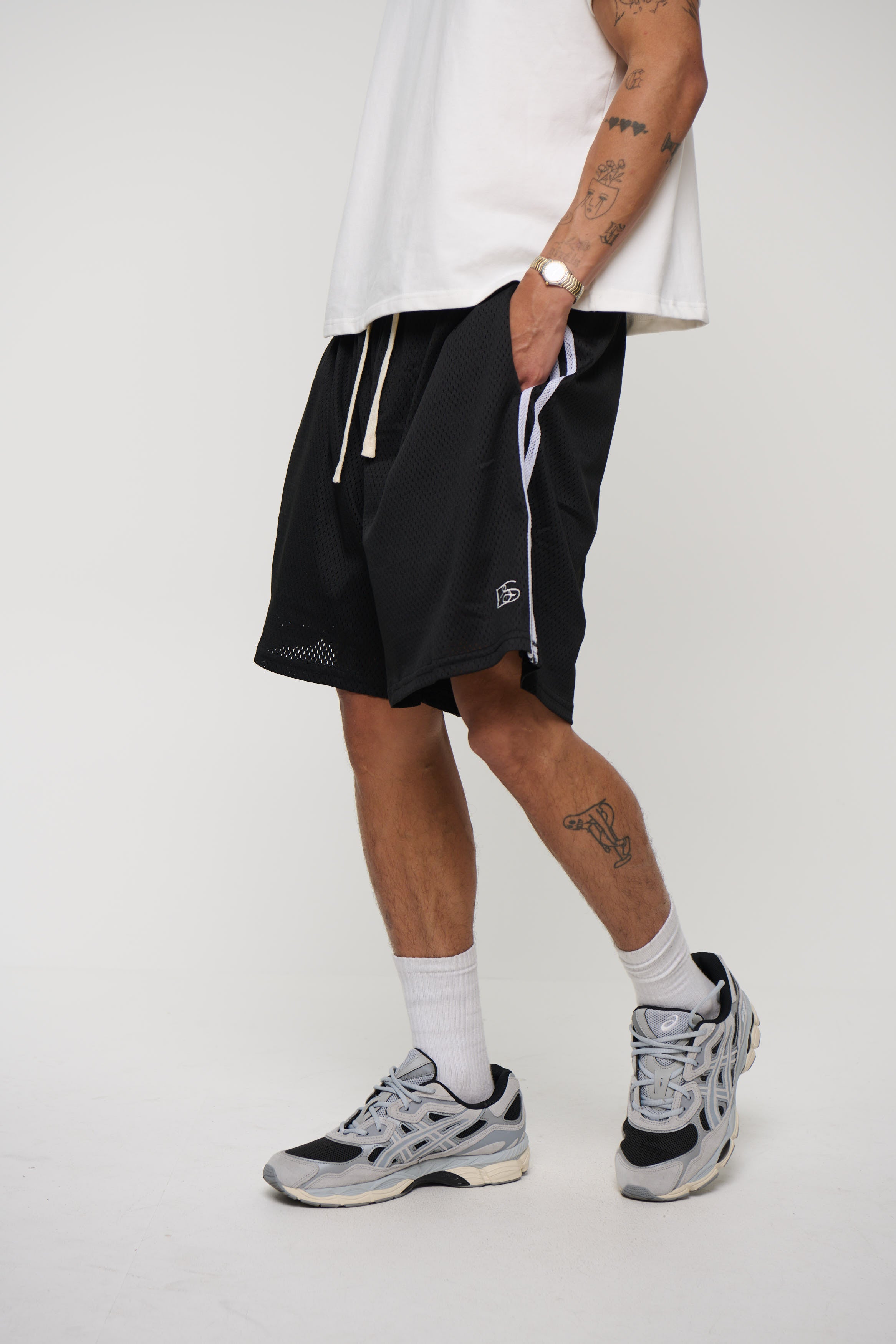 Julian Mesh Short Black