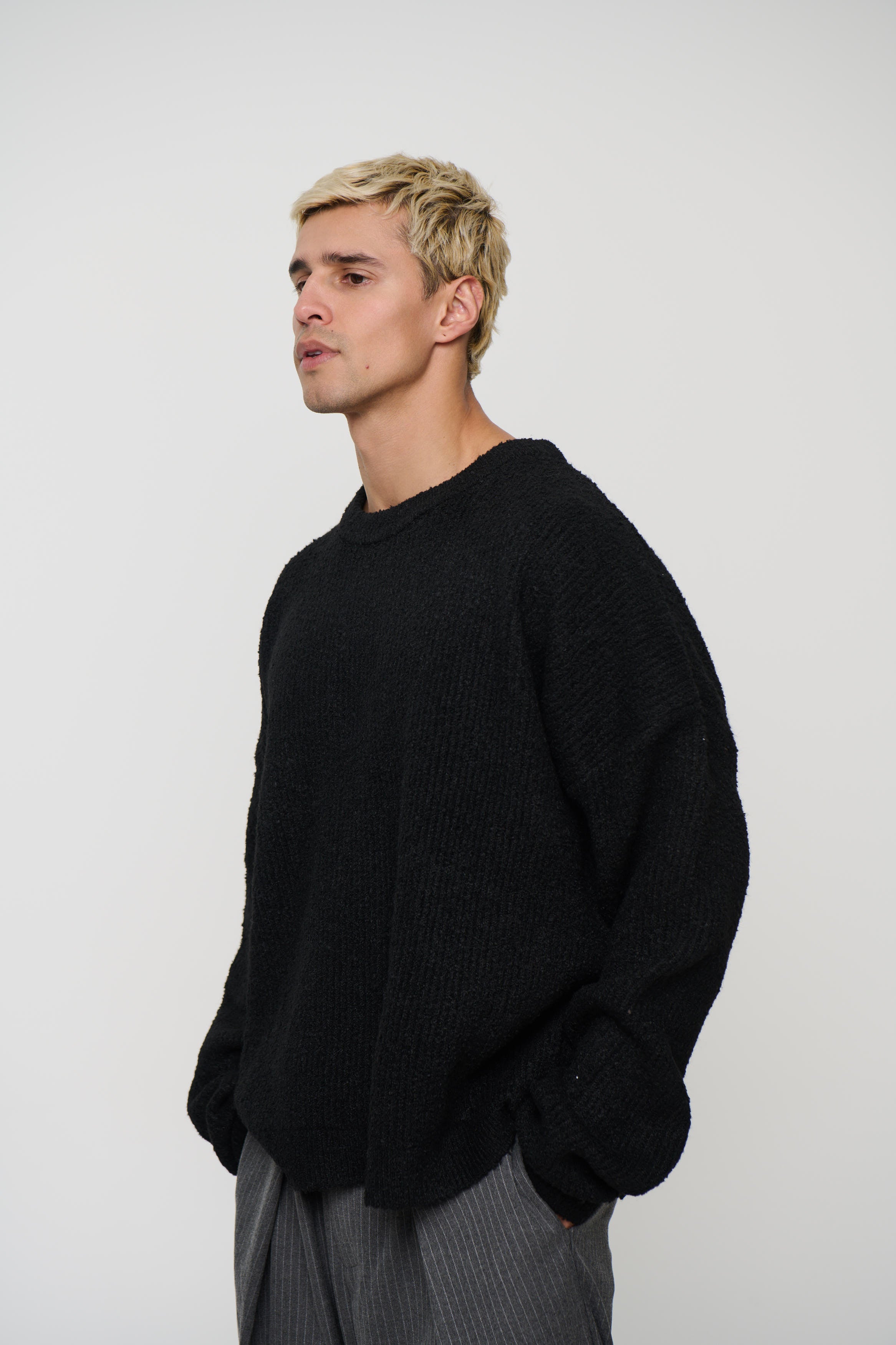 Soft Crew Knit Black