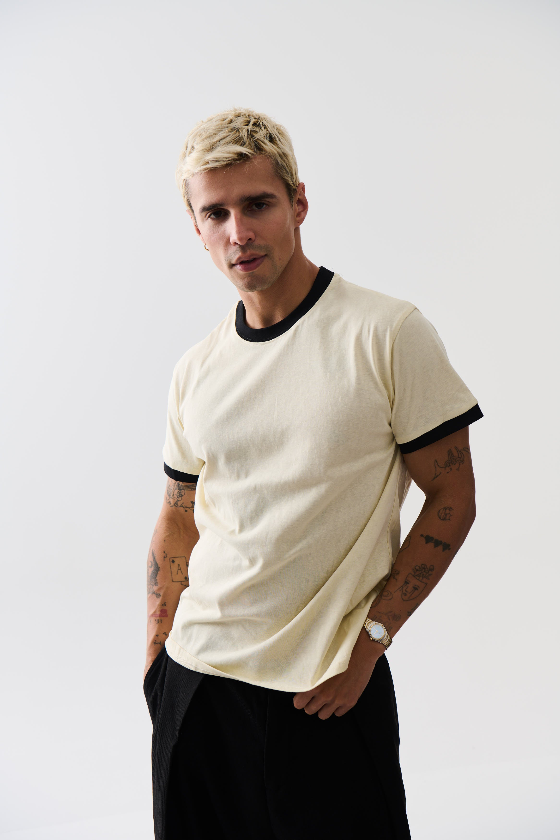 Soft Ringer Tee Off White