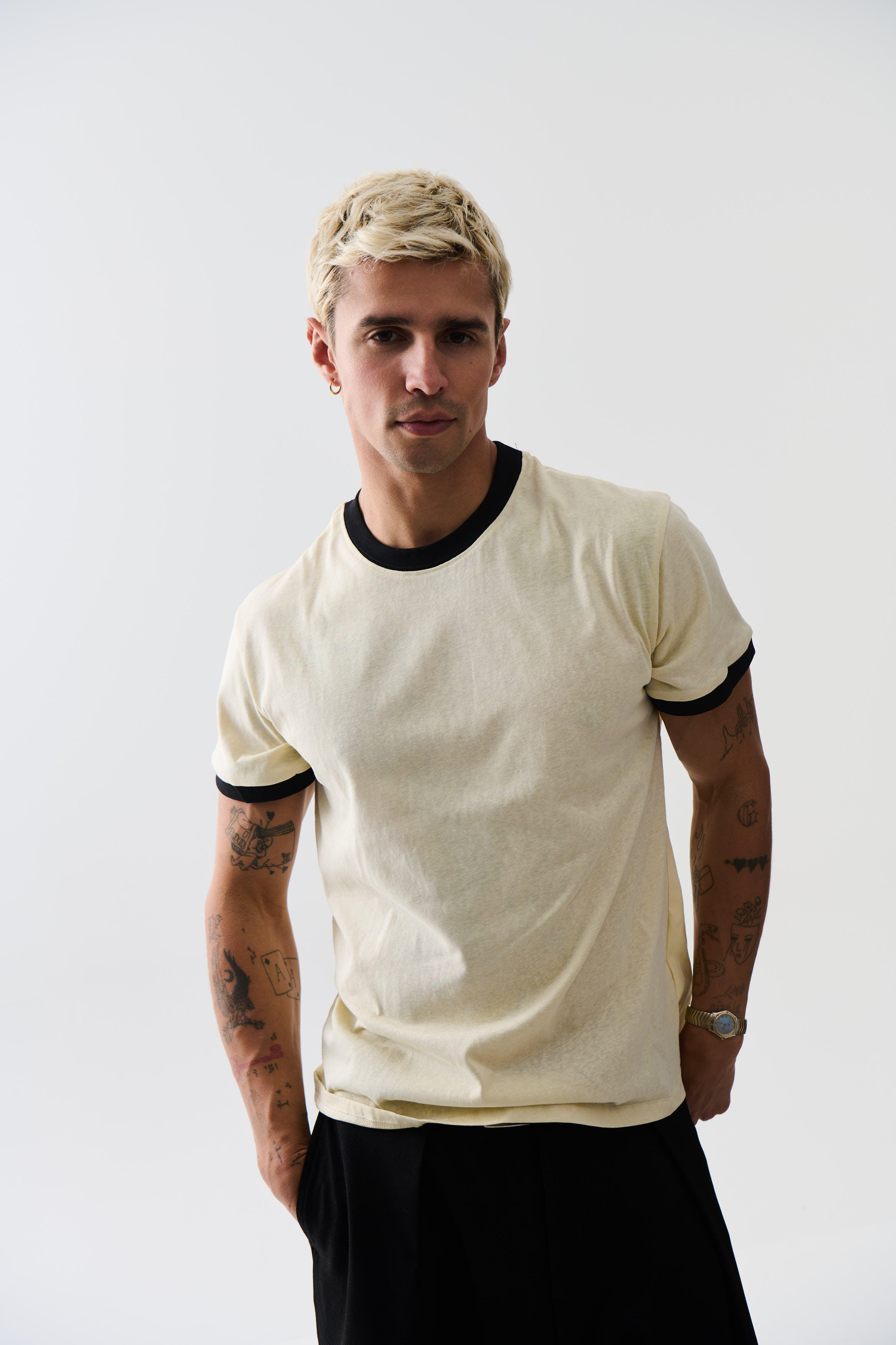 Soft Ringer Tee Off White