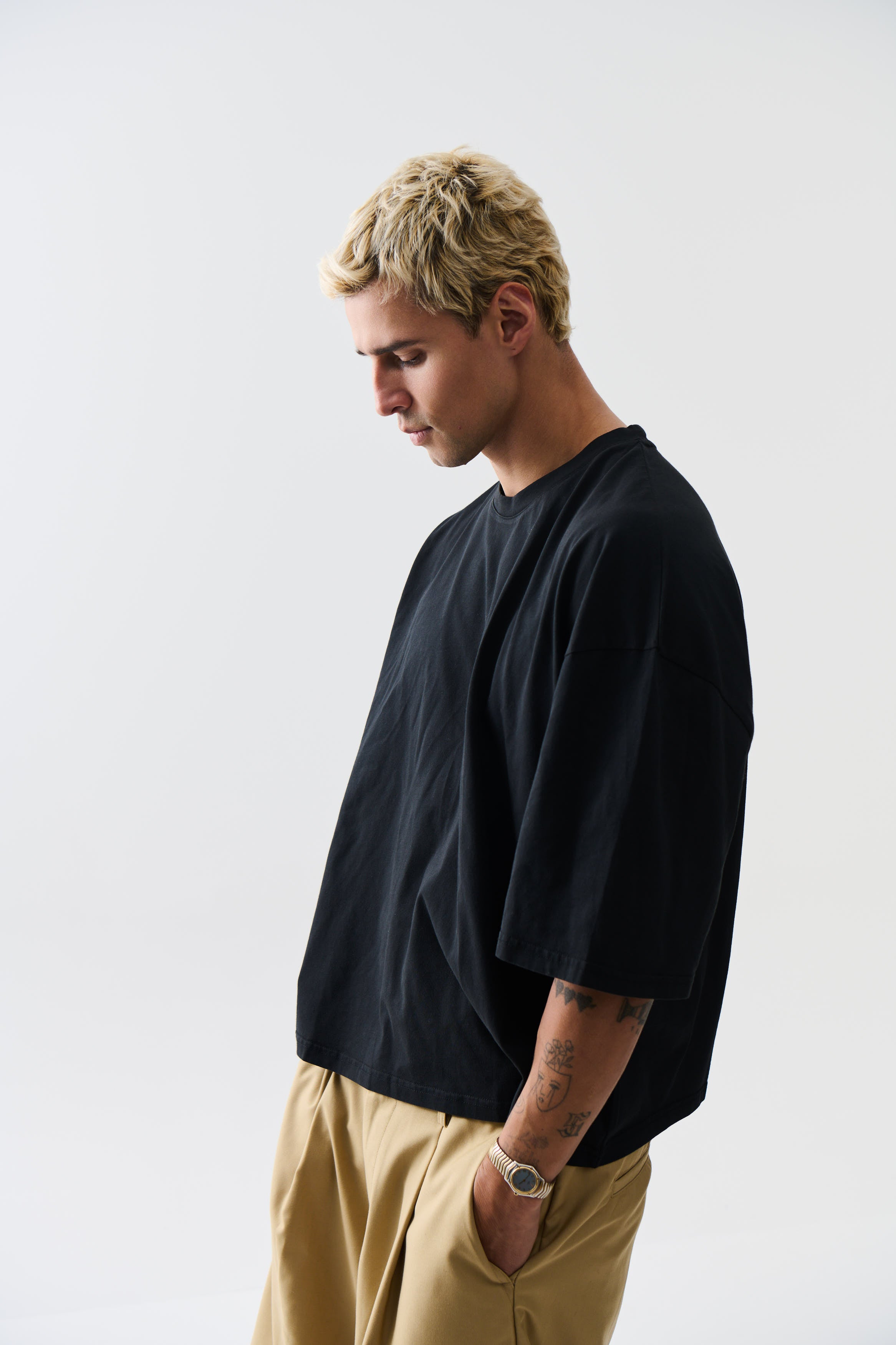 NTH Crop Box Tee Black
