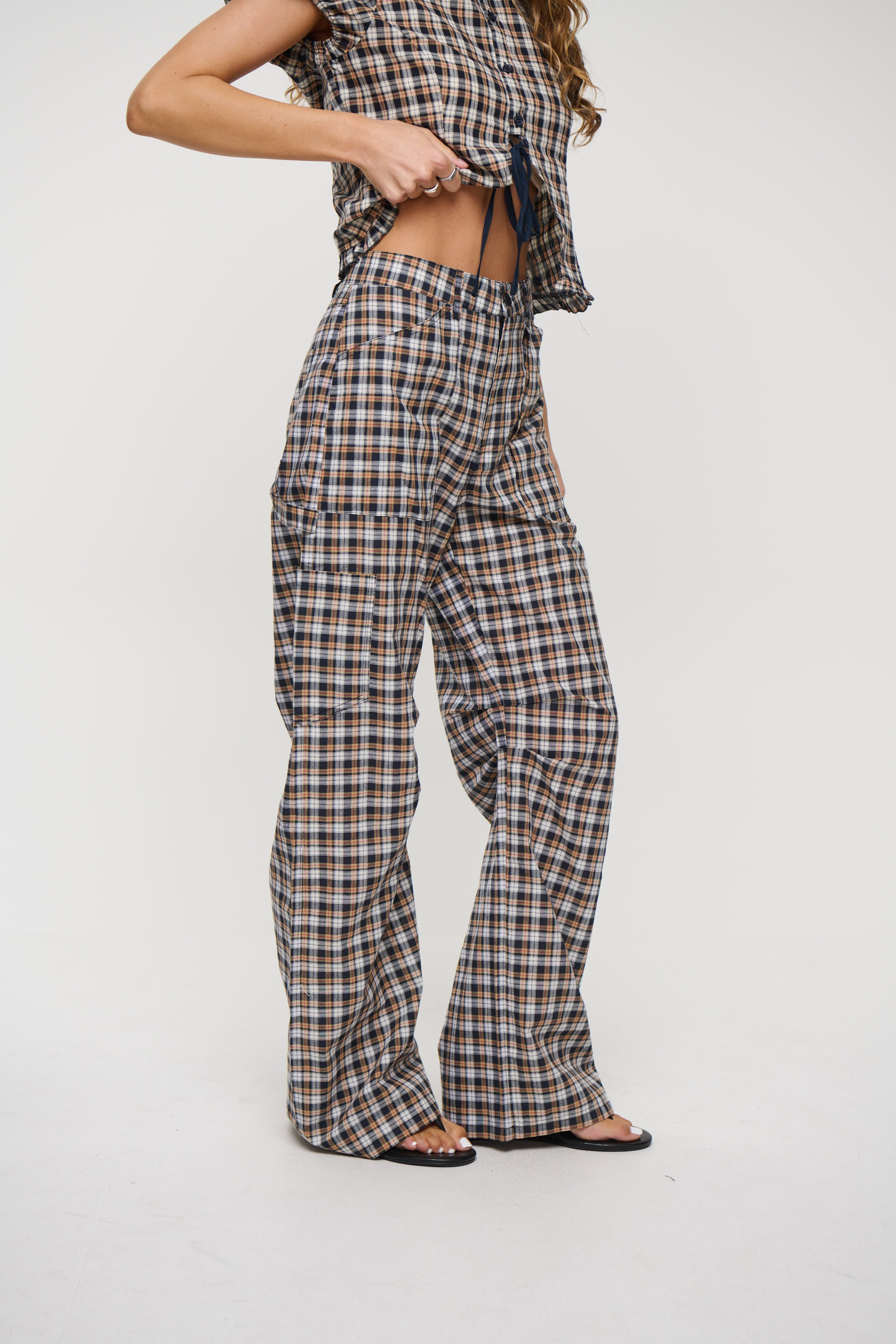 Miami Vice Pant Beige Tartan