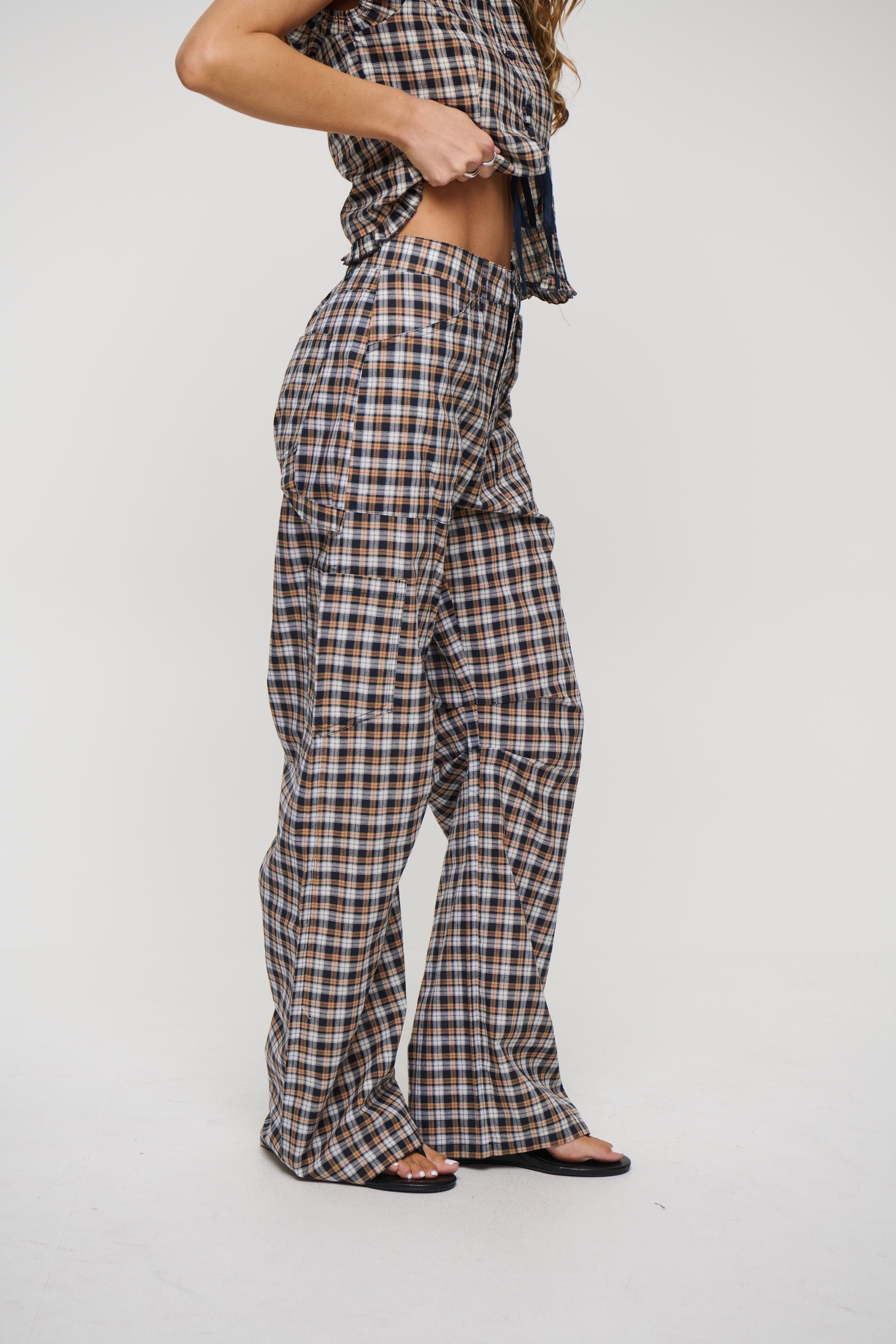 Miami Vice Pant Beige Tartan