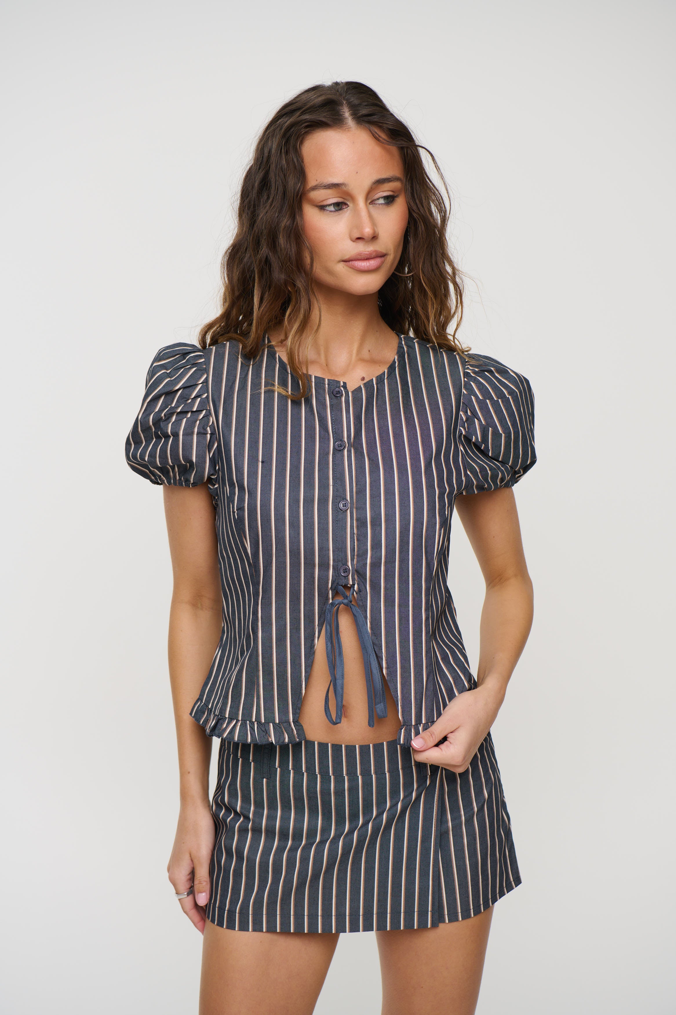 Bardot Top Vintage Indigo