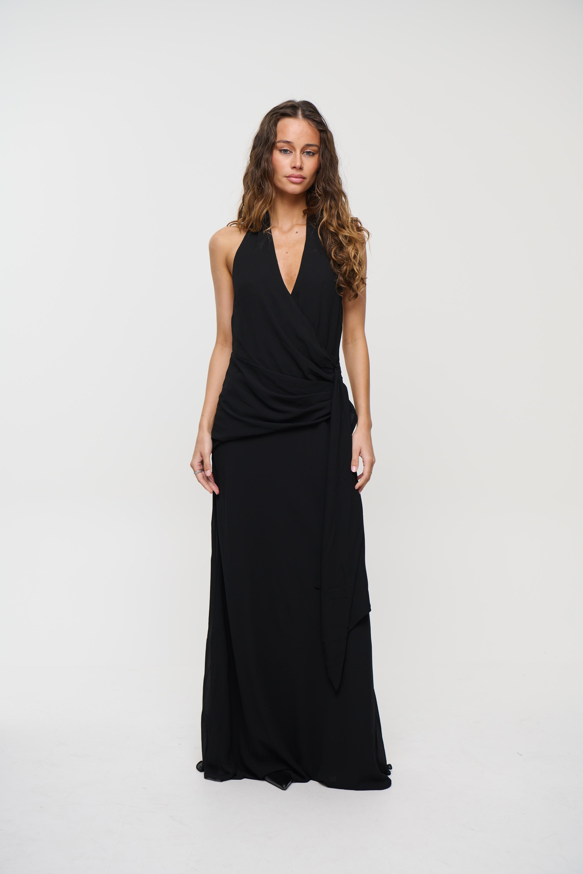 Sarena Midi Dress Black