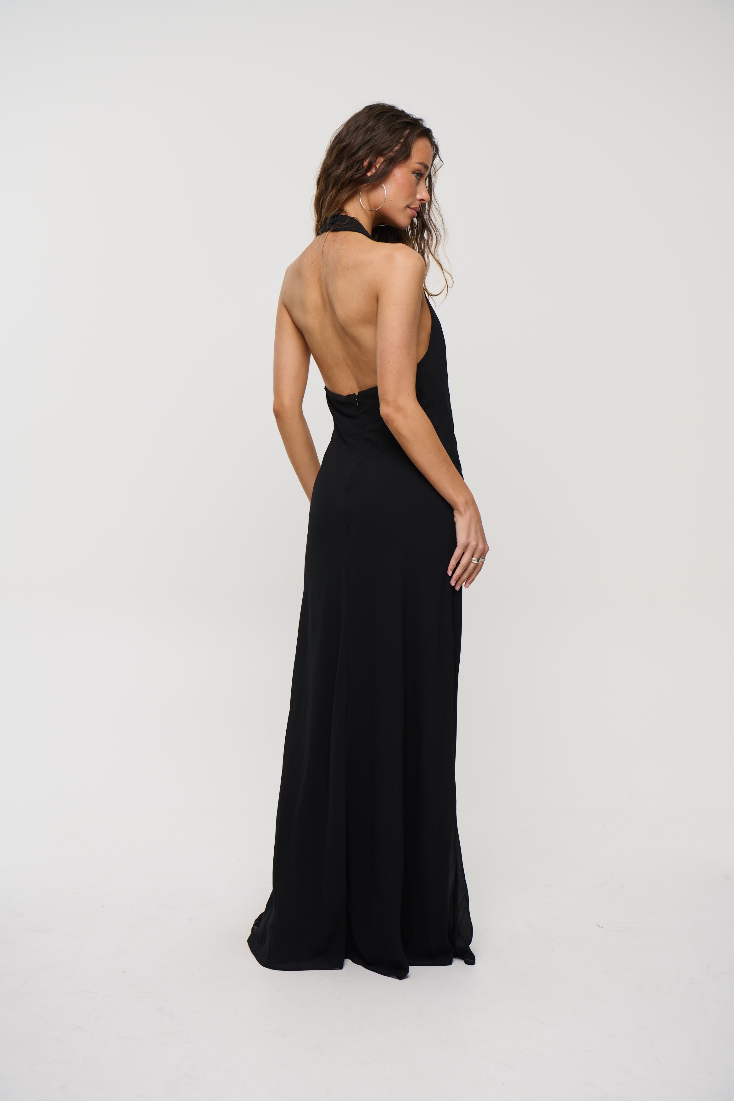 Sarena Midi Dress Black
