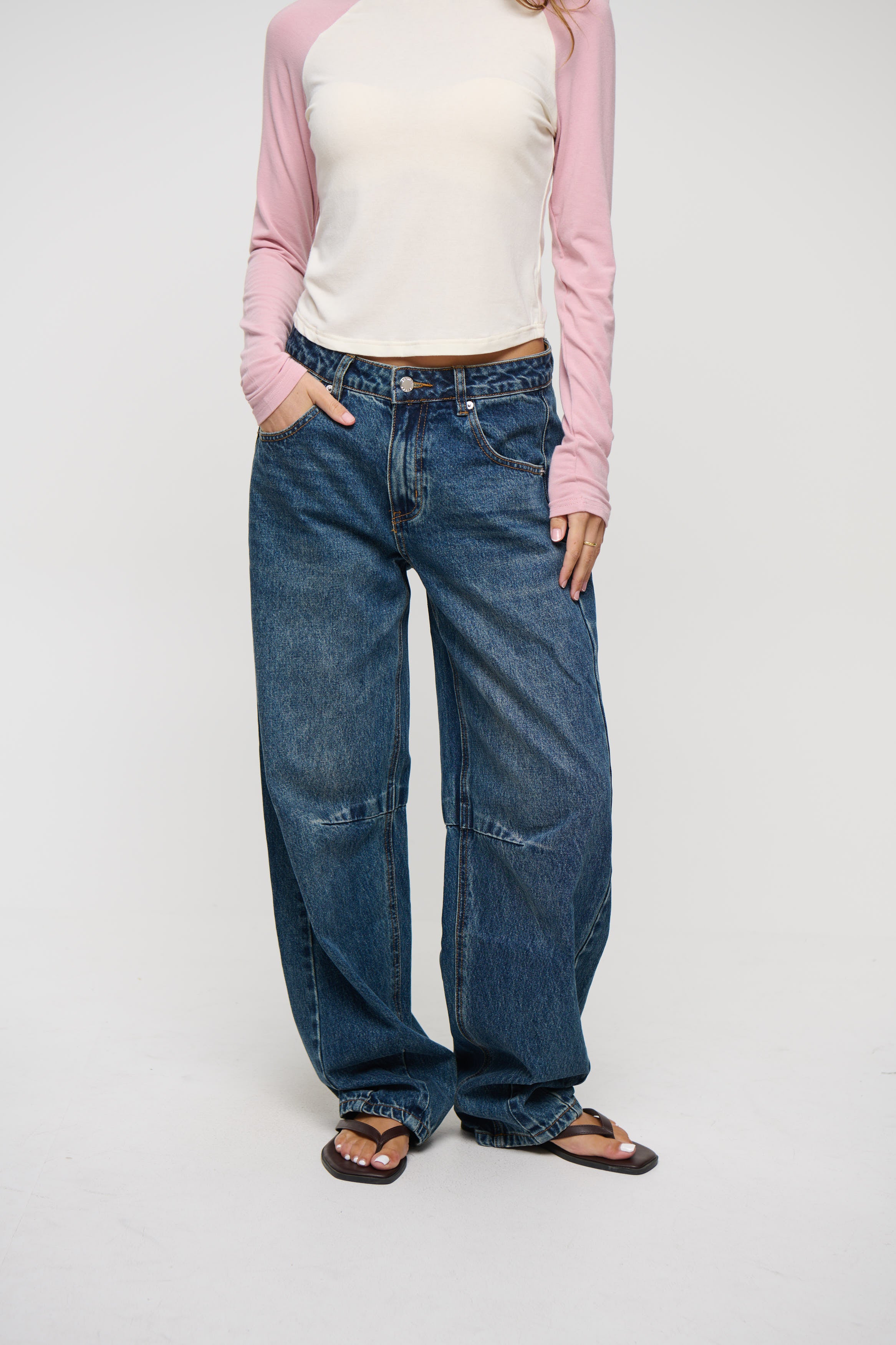 Chiara Barrel Jean Blue