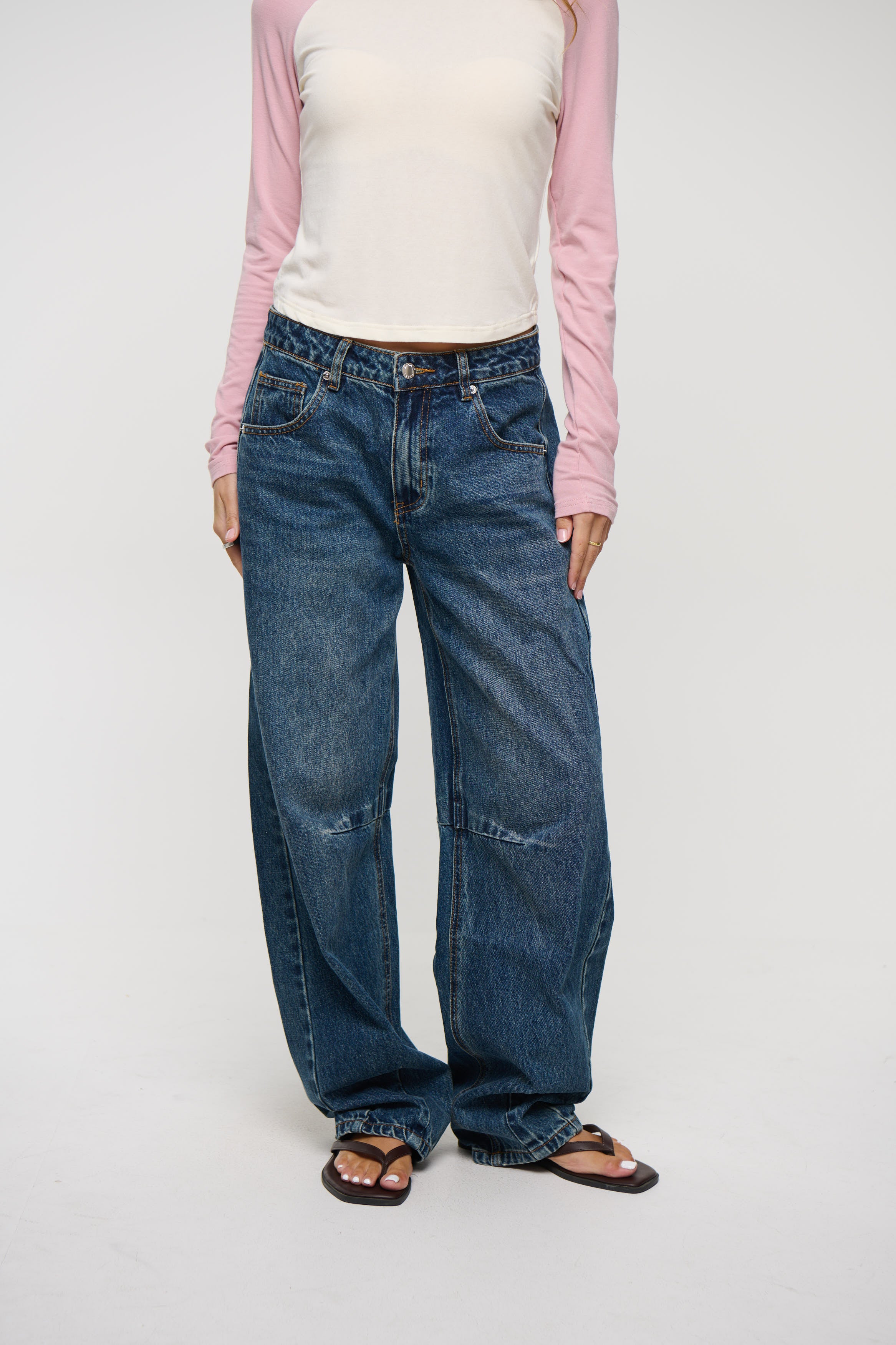 Chiara Barrel Jean Blue