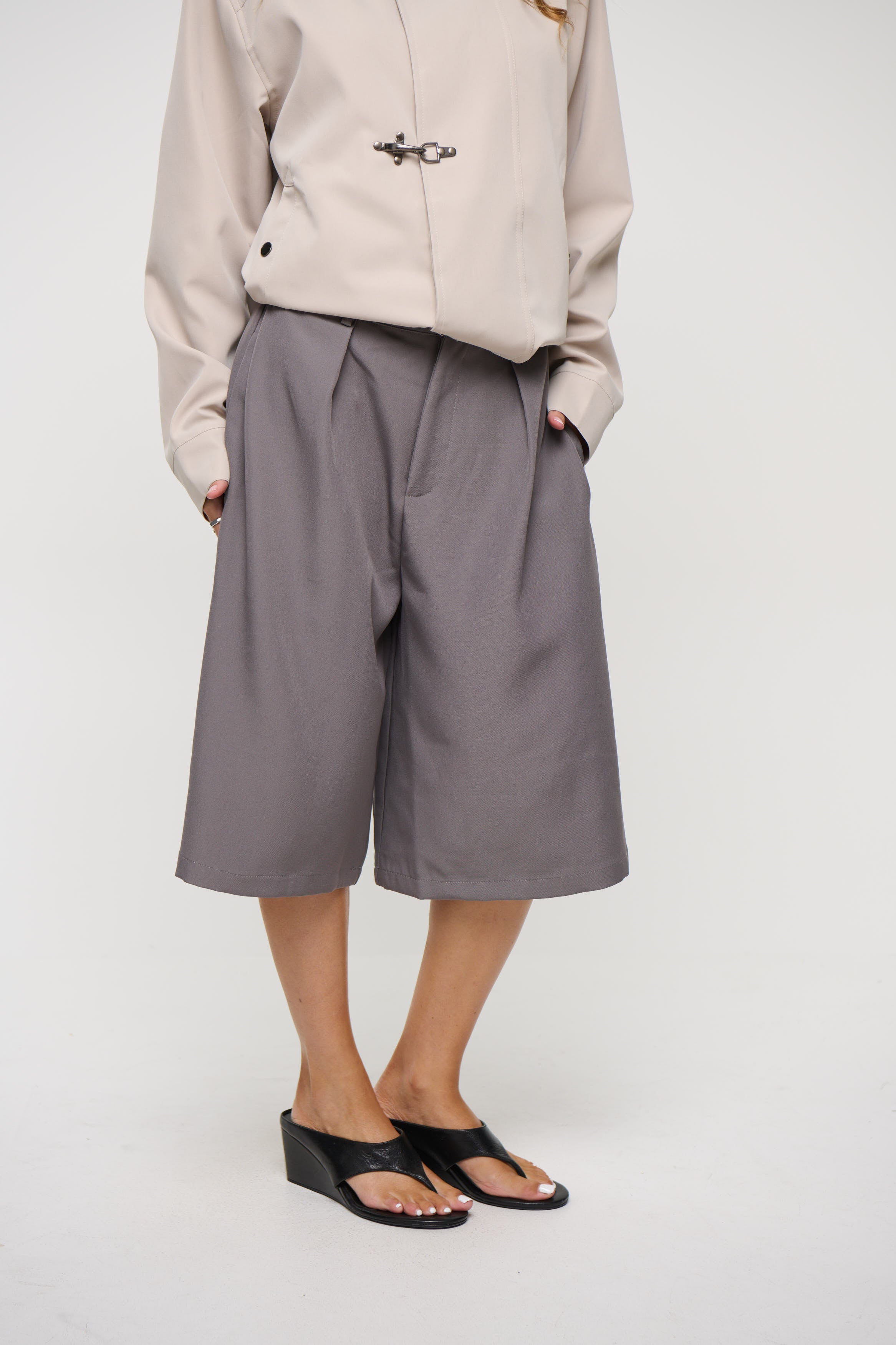 Roni Long Short Dark Grey