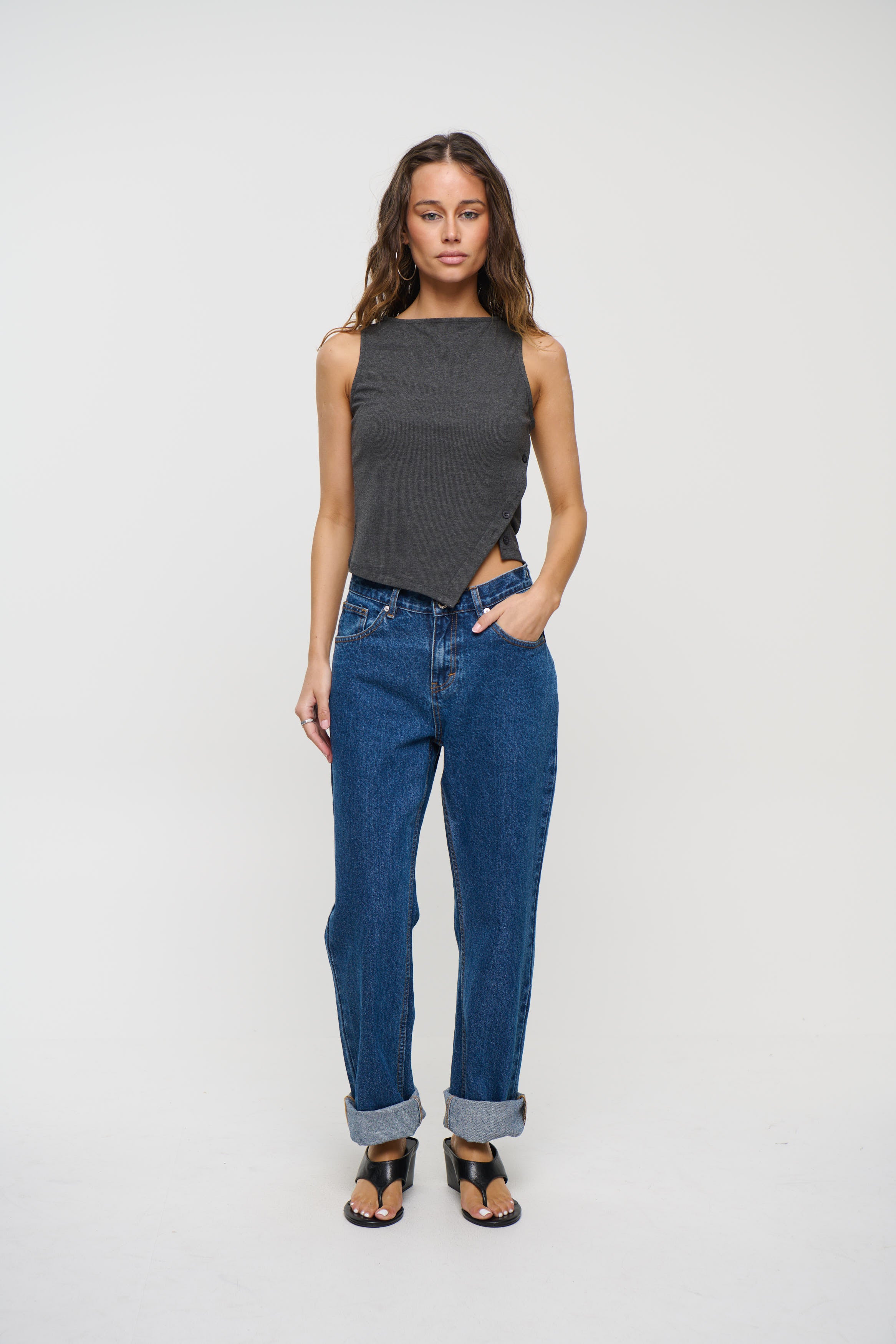 Kassandra Straight Leg Jean Blue