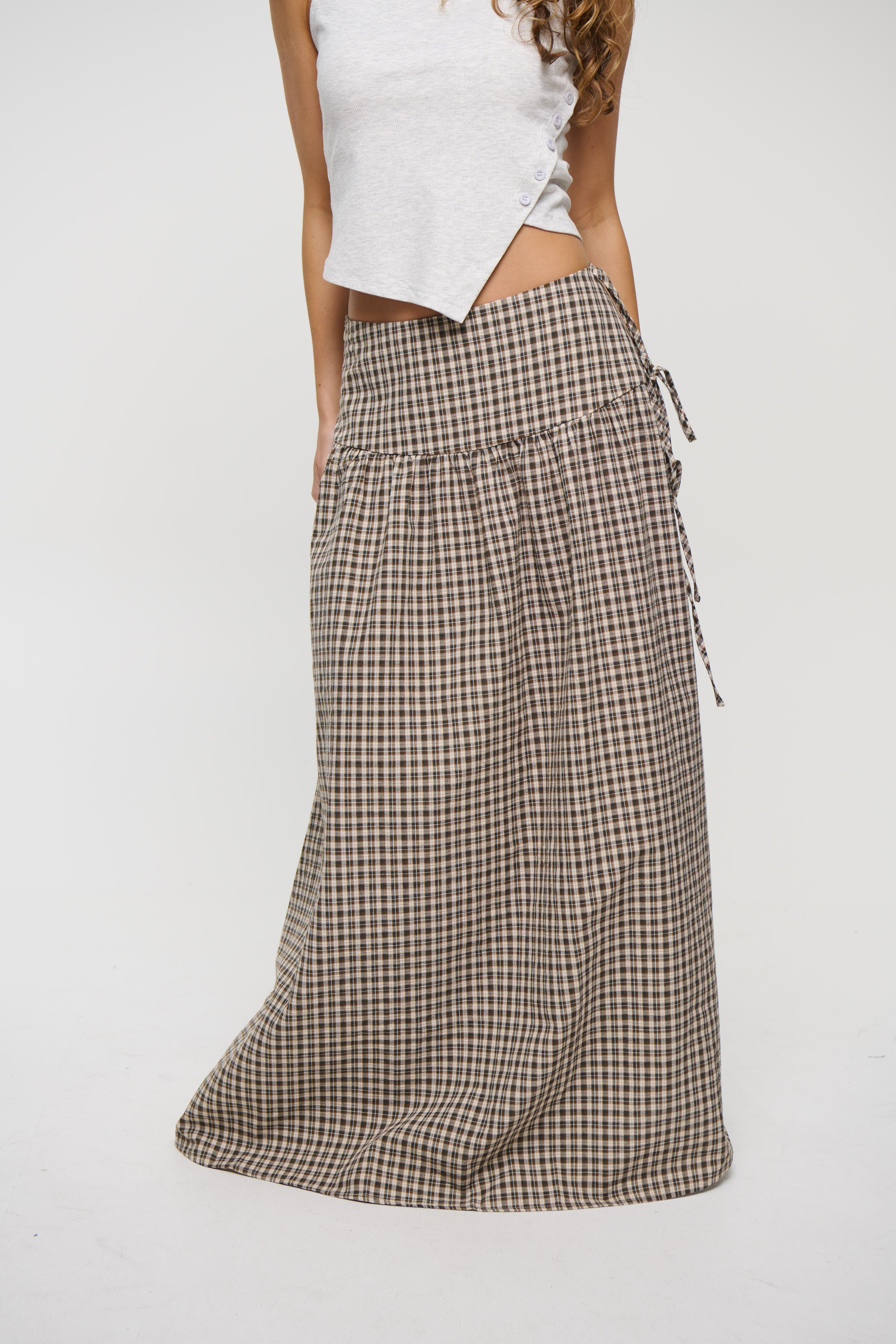 Rylan Maxi Skirt Beige