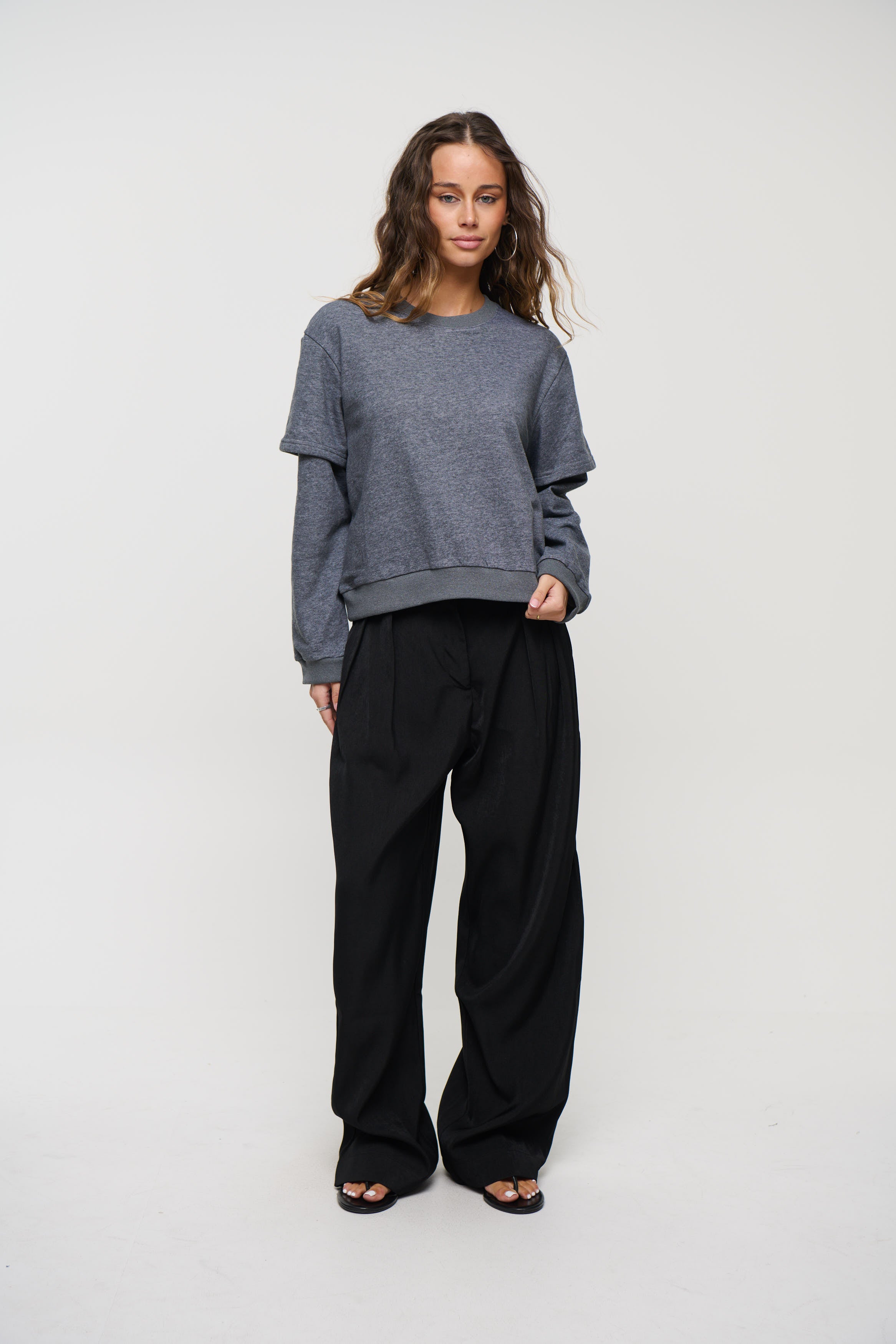 Jazmin Long Sleeve Dark Grey