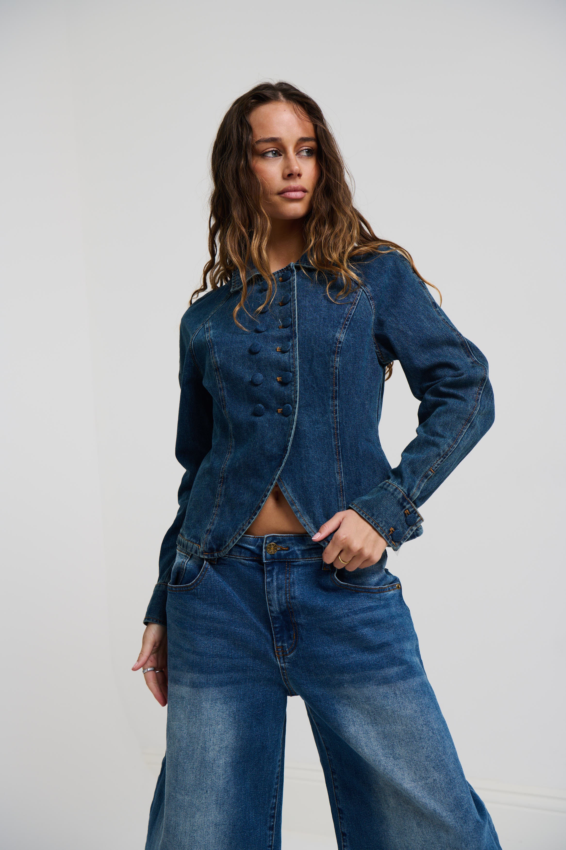 Form Jacket Mid Blue