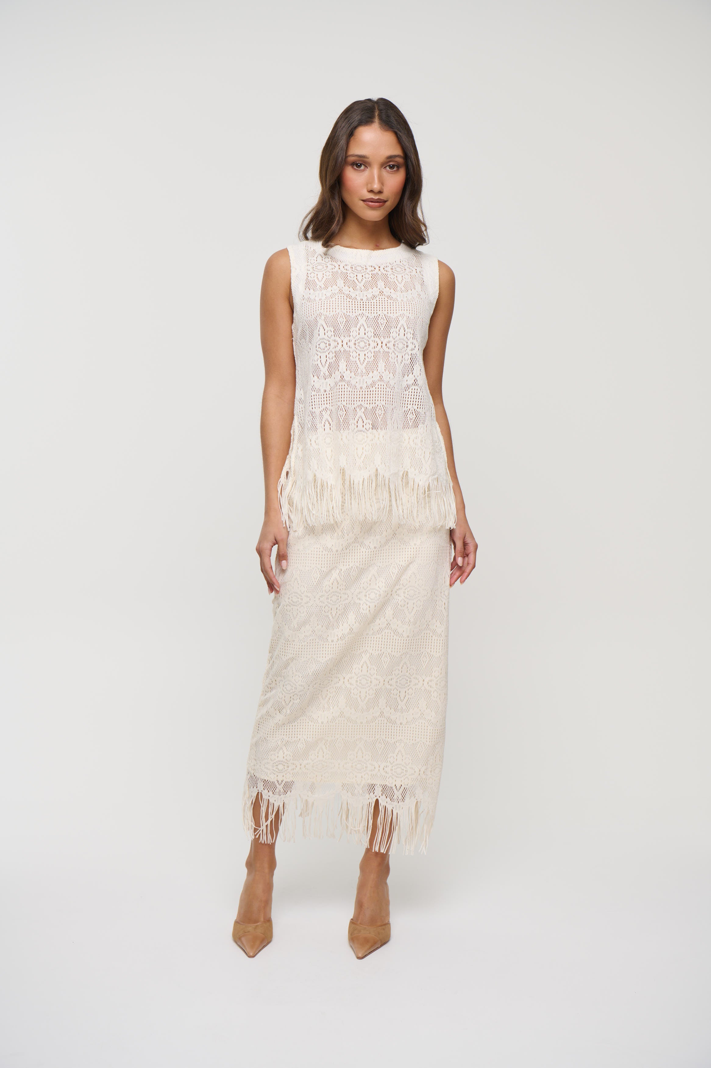 Lissa Lace Top Ivory