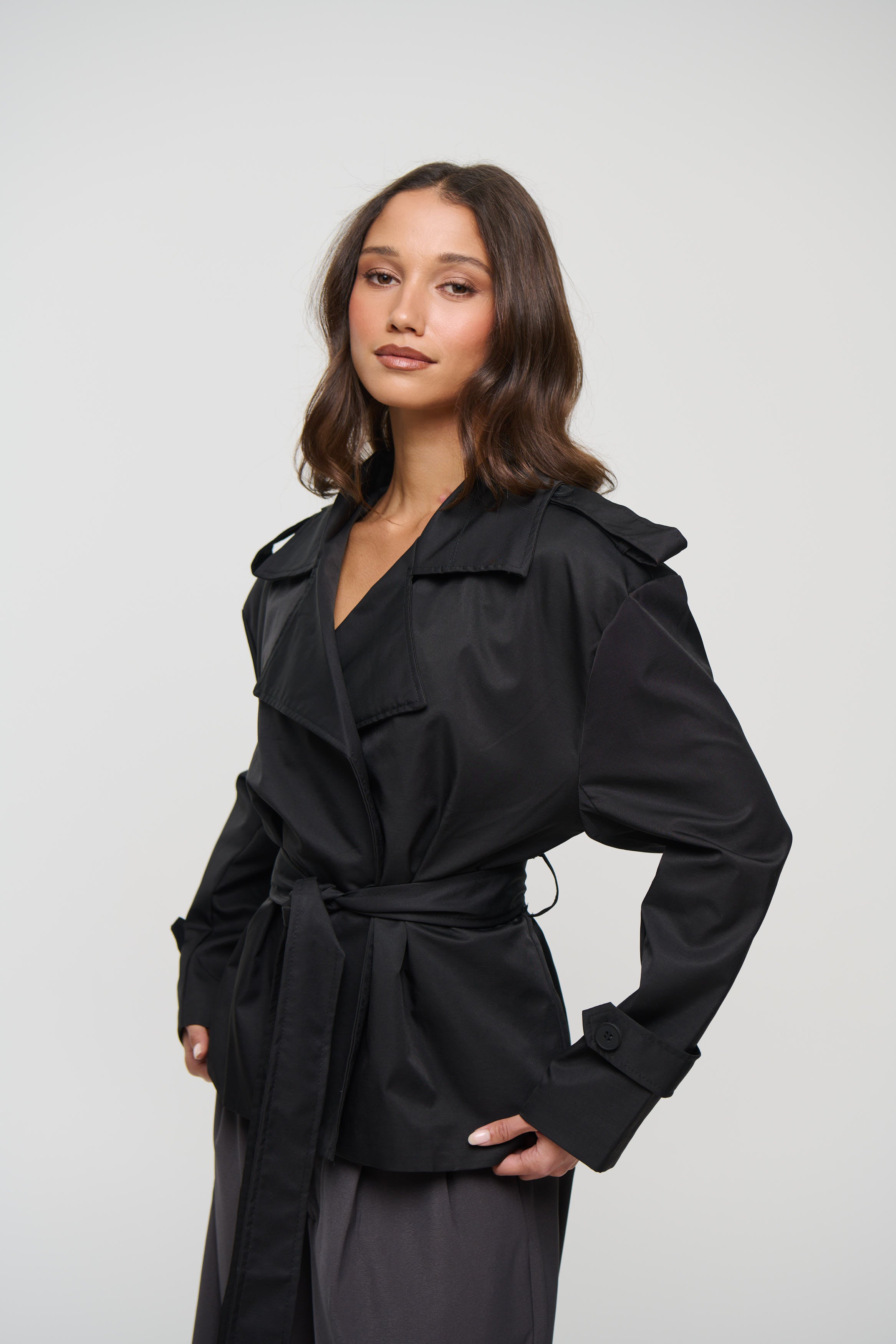 Aston Trench Black