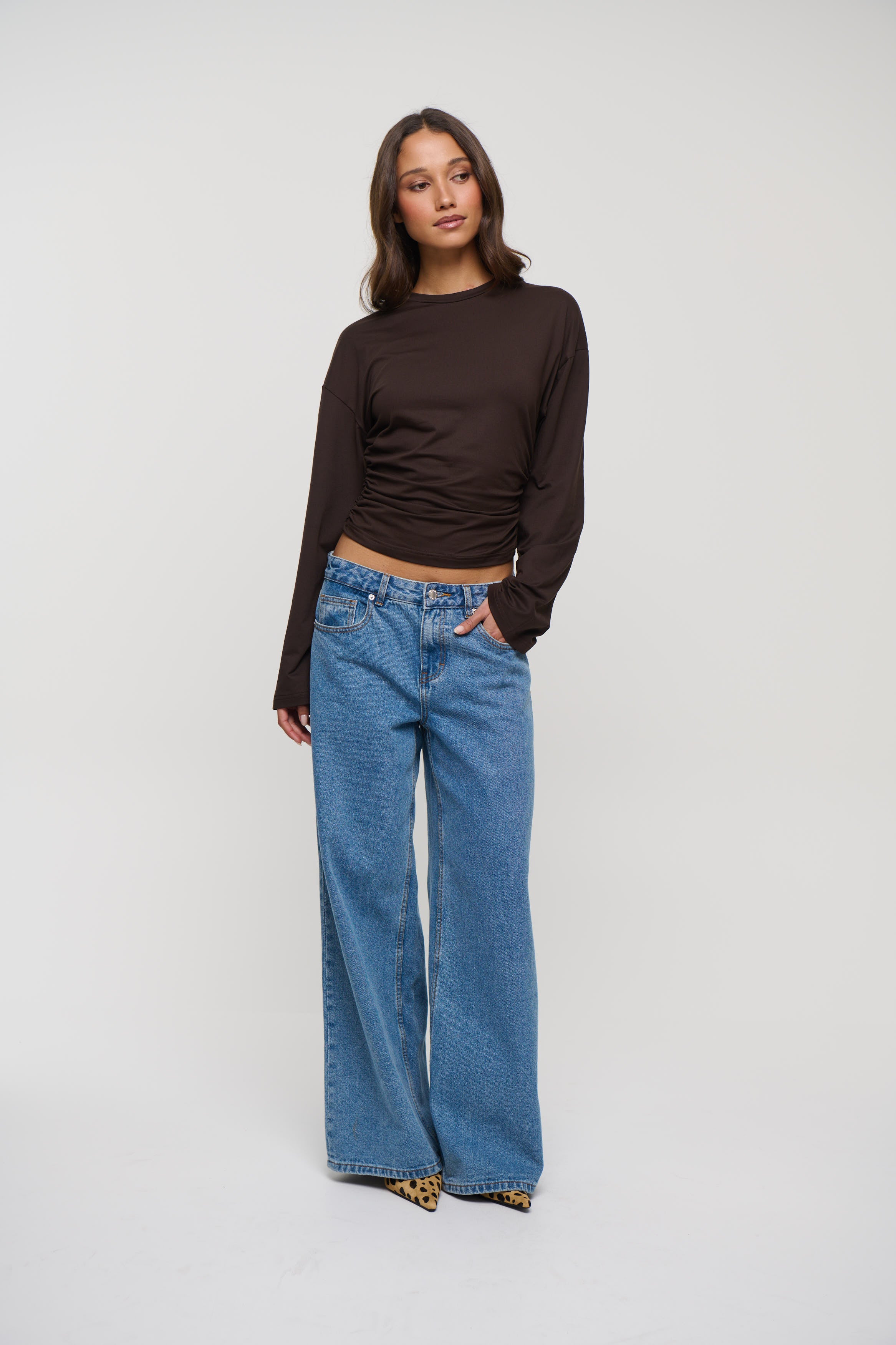 Rishelle Long Sleeve Chocolate