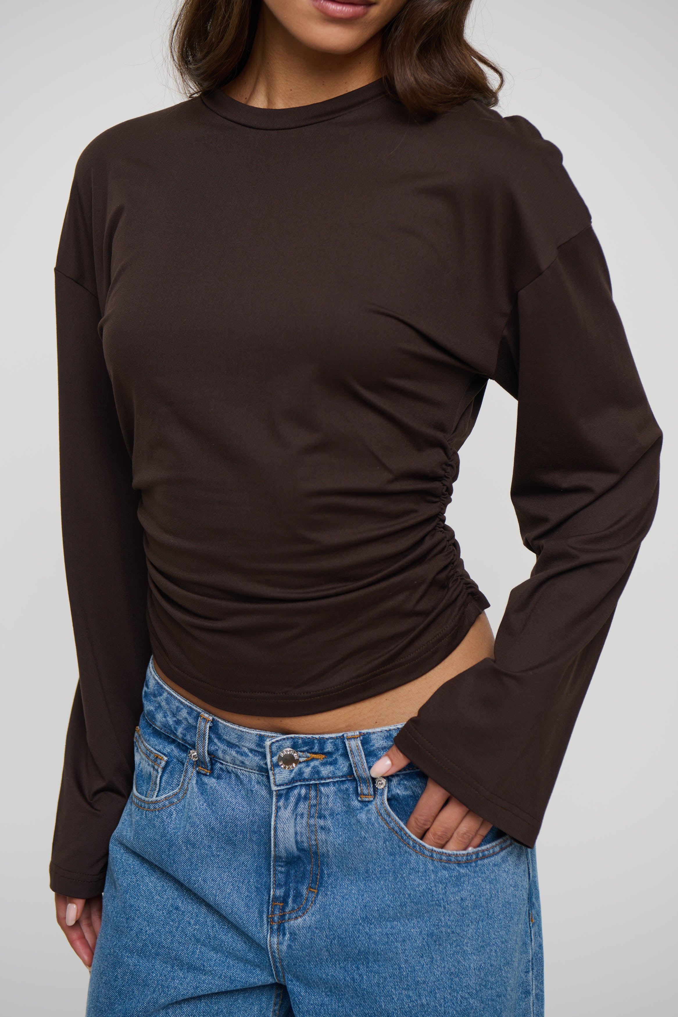 Rishelle Long Sleeve Chocolate