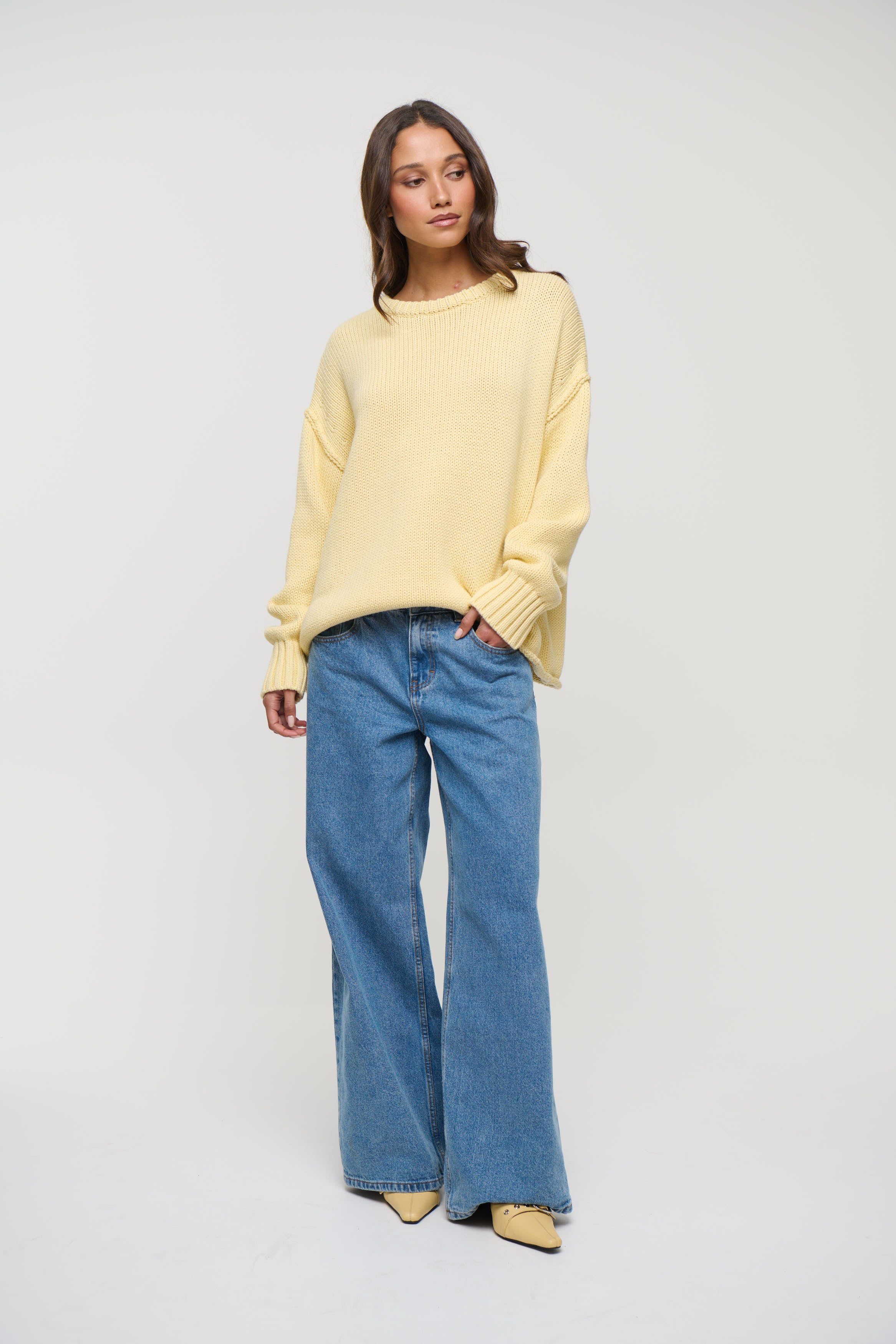 Nikova Knit Jumper Lemon