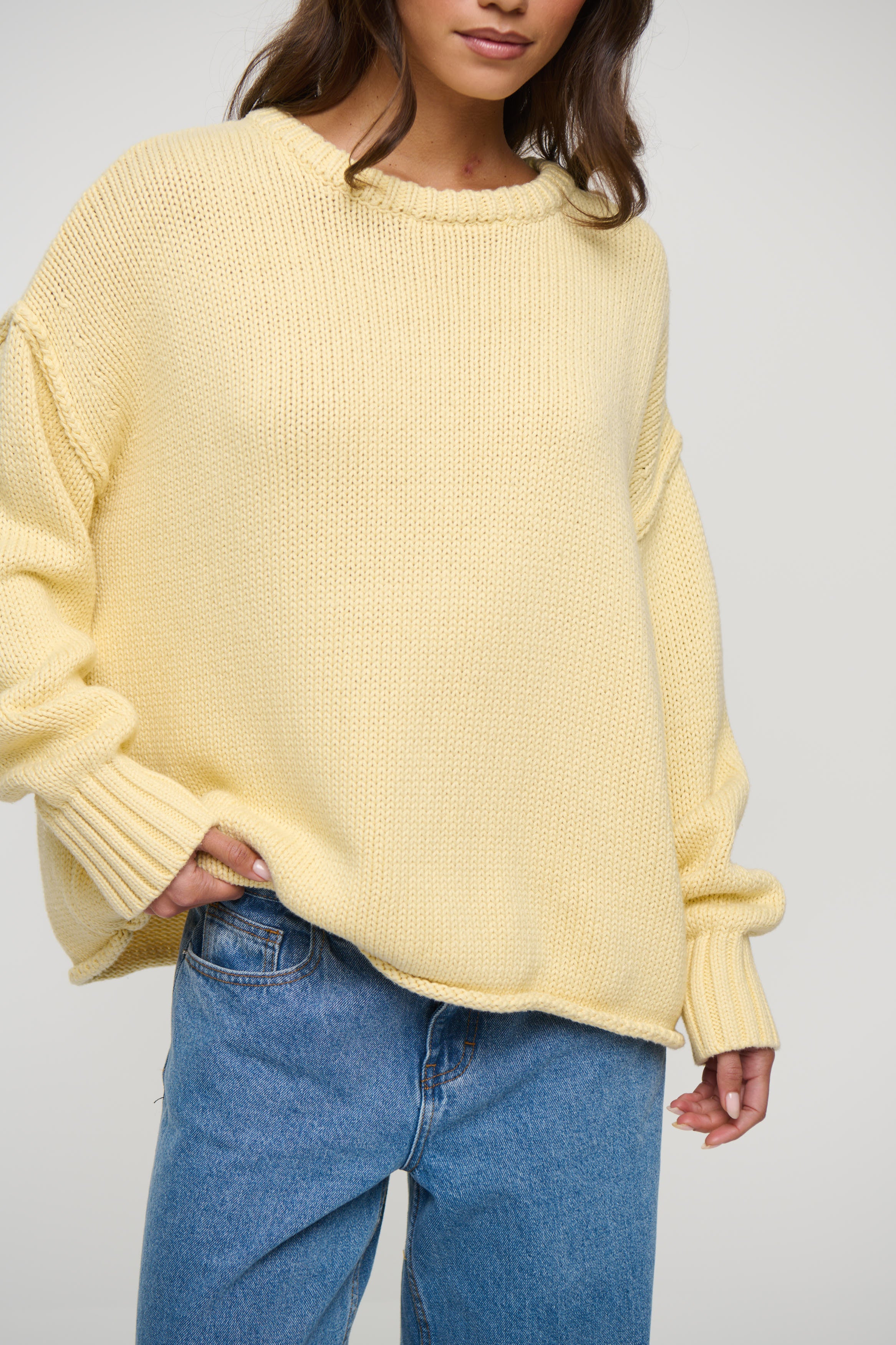 Nikova Knit Jumper Lemon