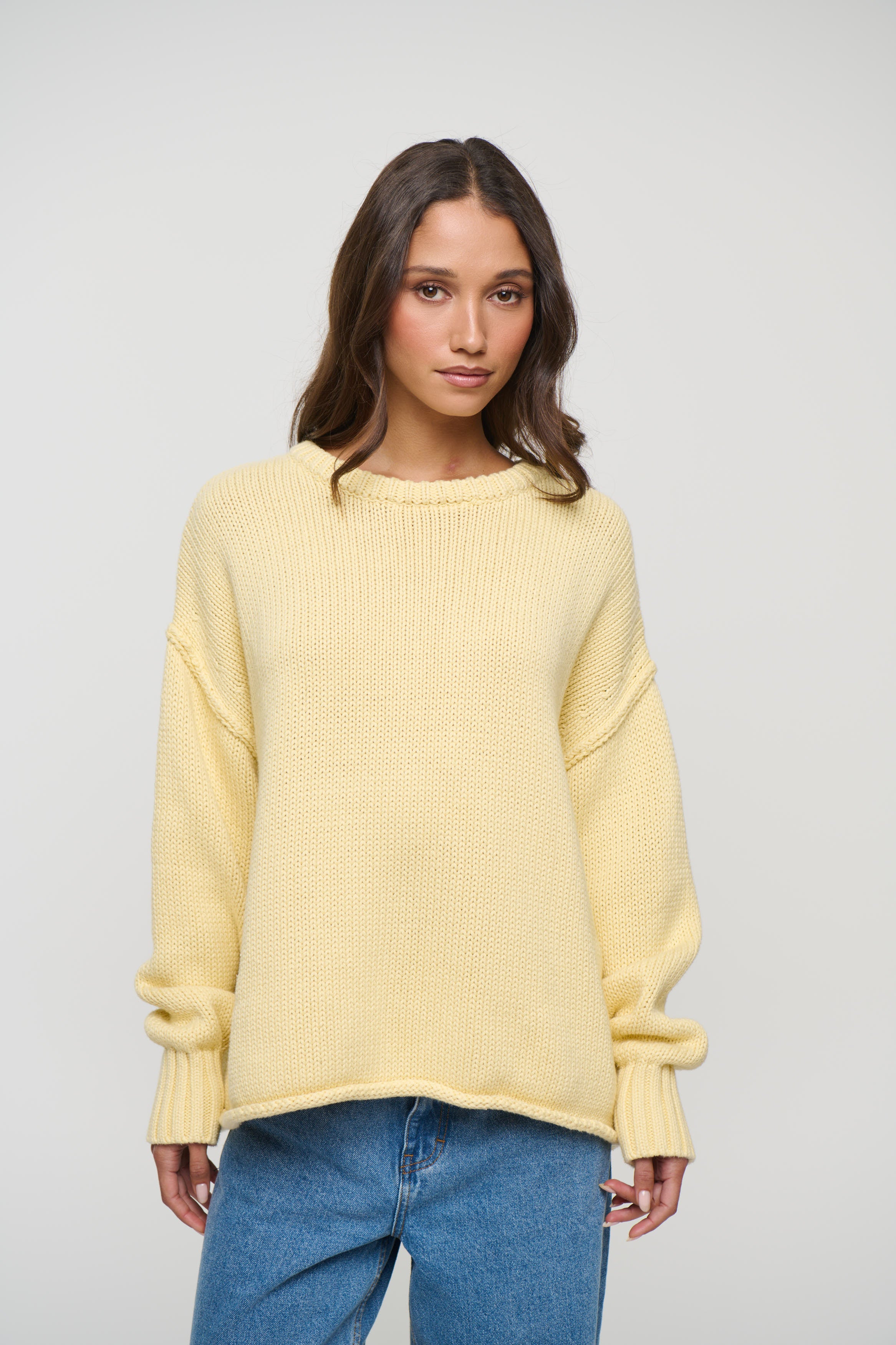 Nikova Knit Jumper Lemon