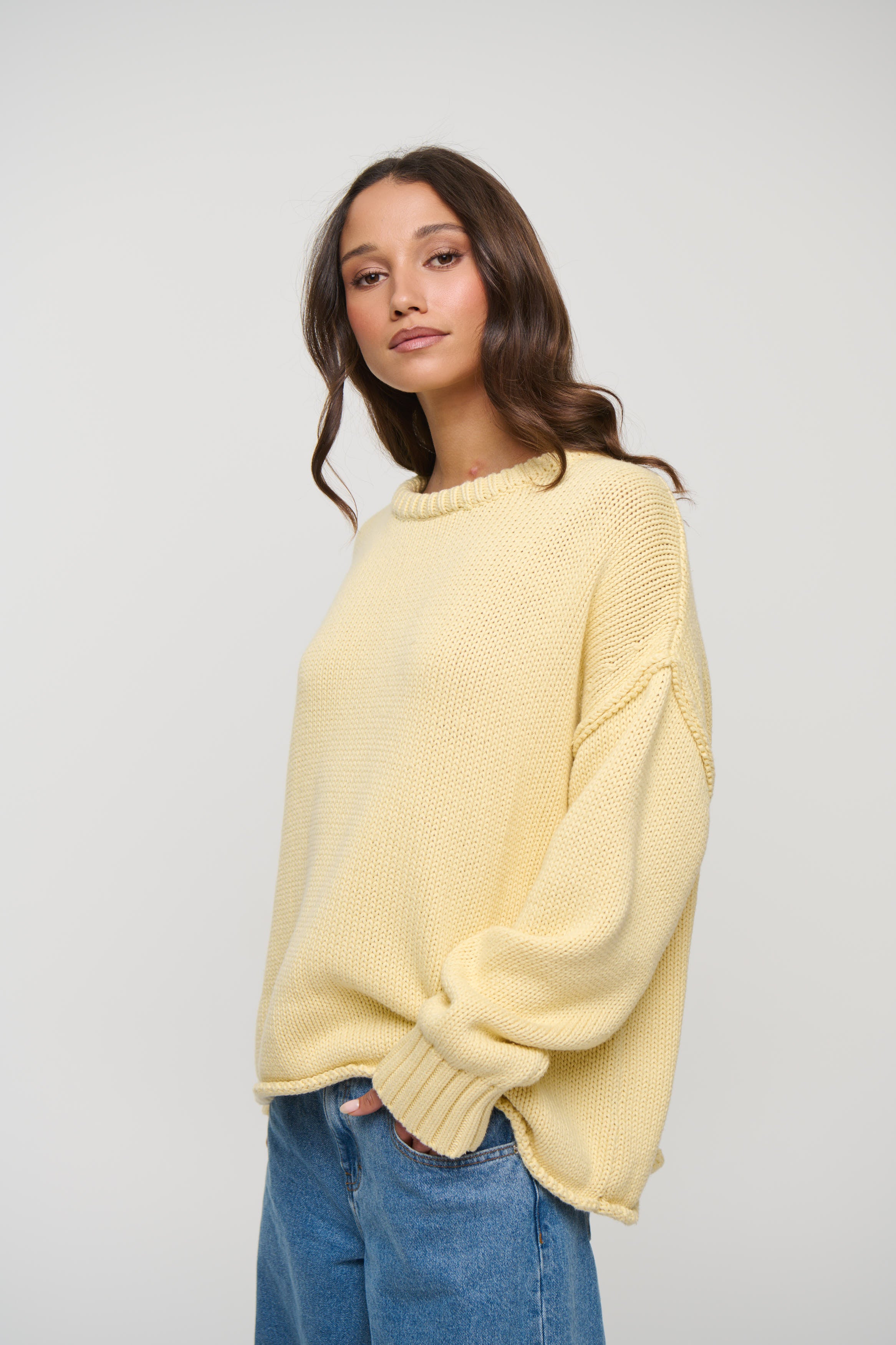 Nikova Knit Jumper Lemon