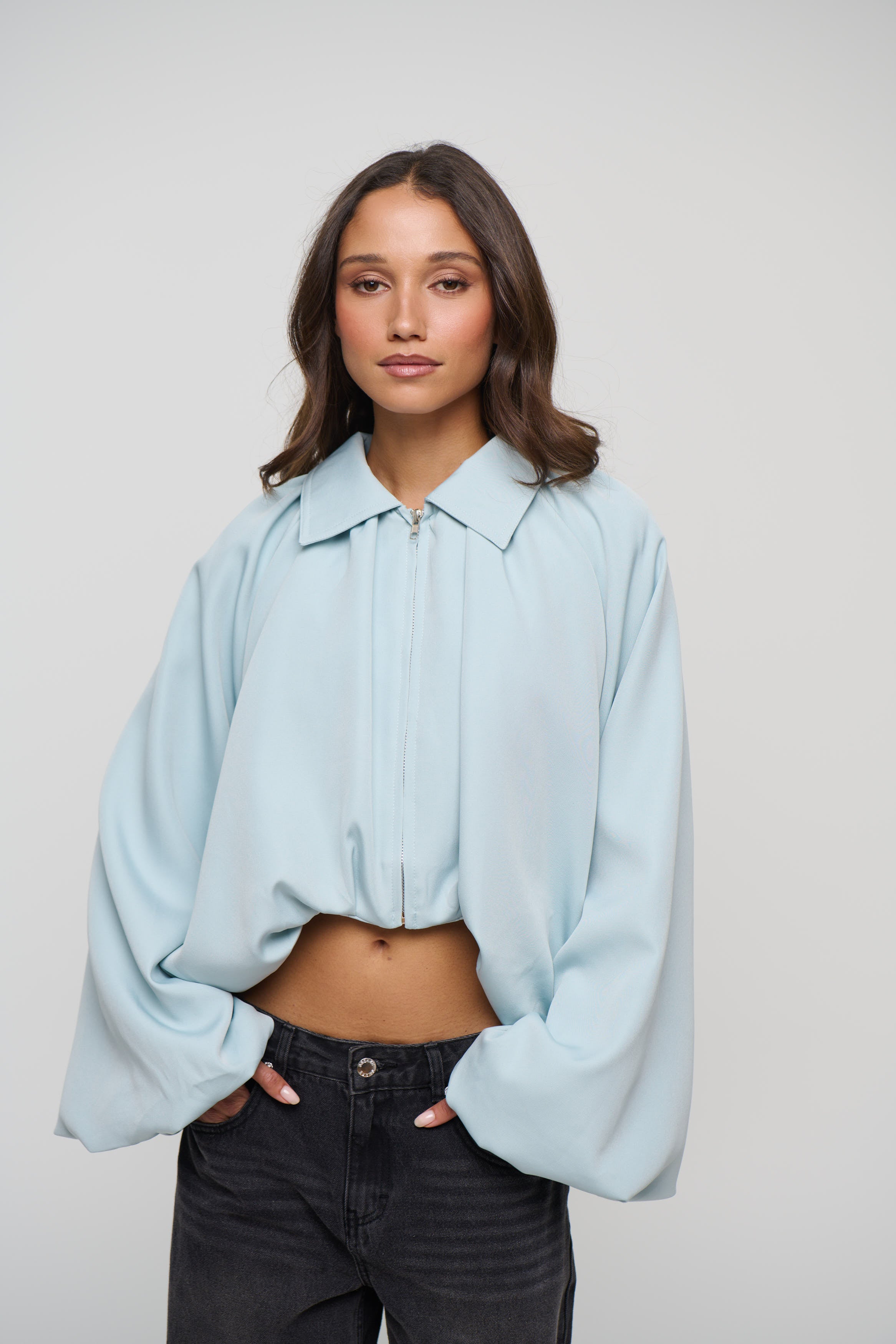 Alexis Jacket Dusty Blue