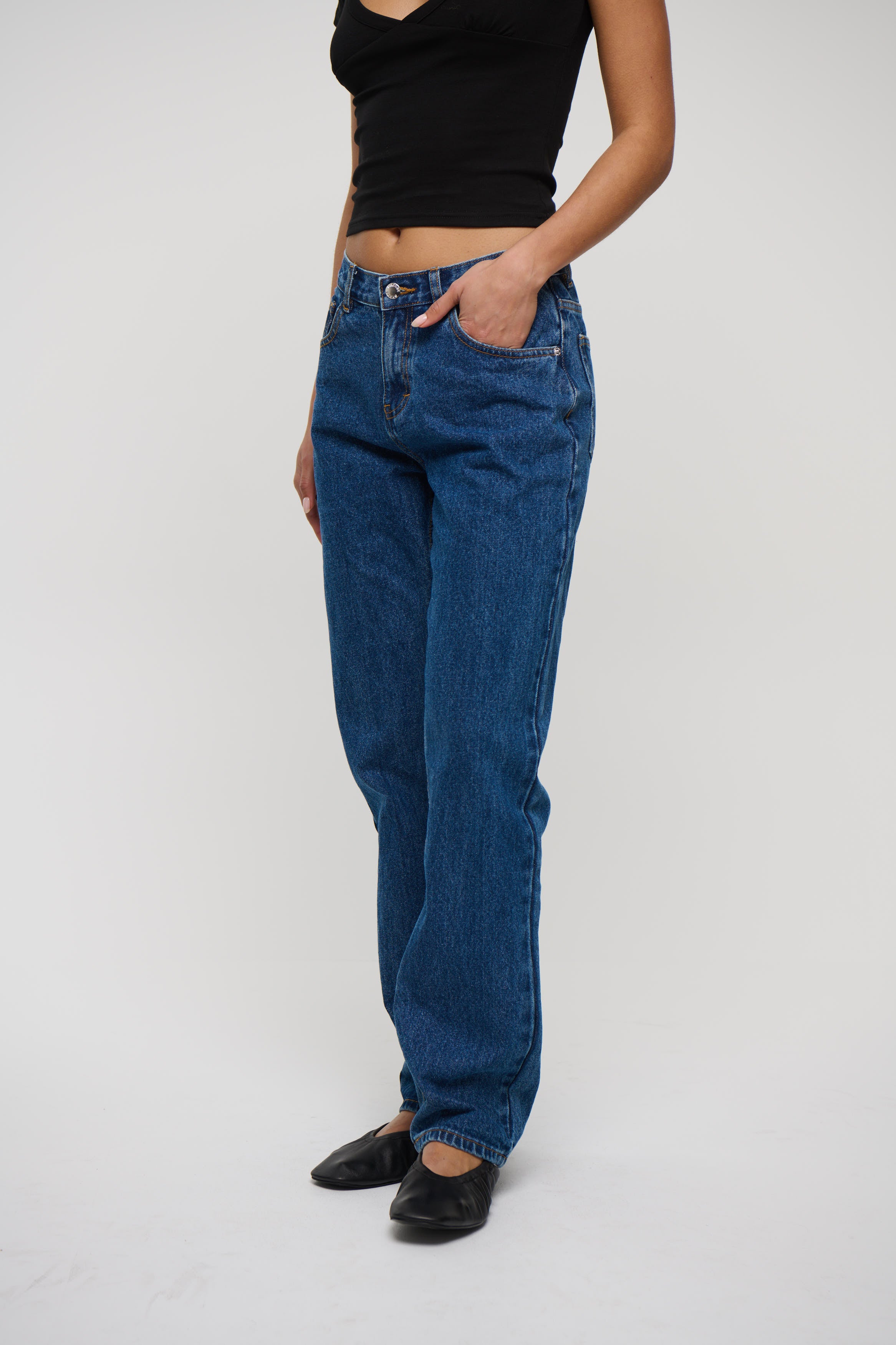 Kassandra Straight Leg Jean Blue