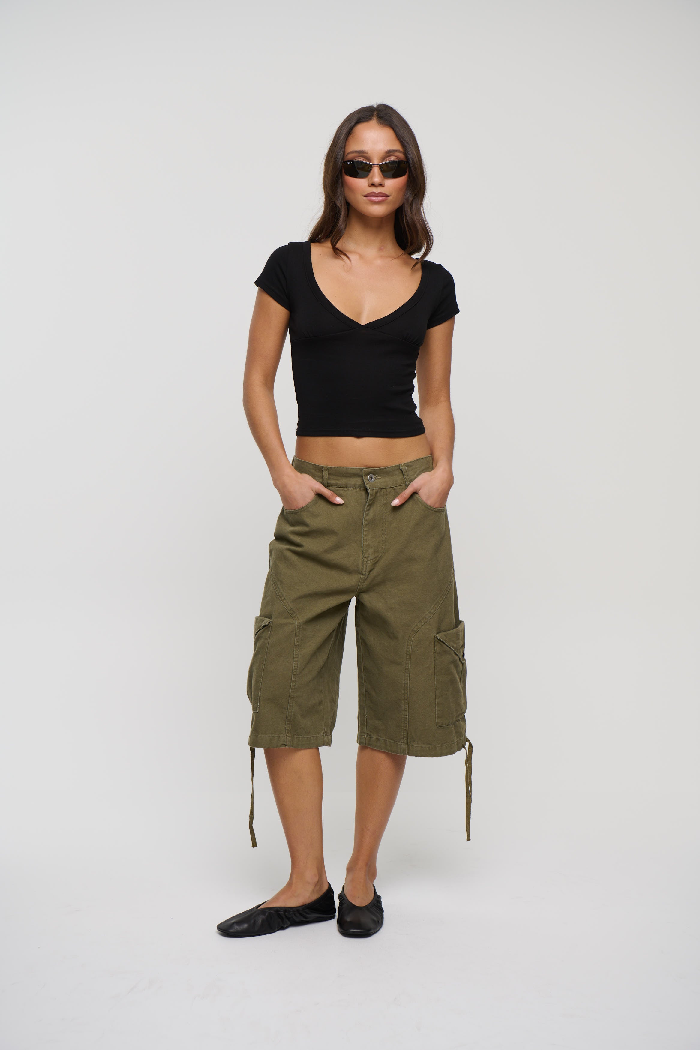 Annie Cargo Short Olive