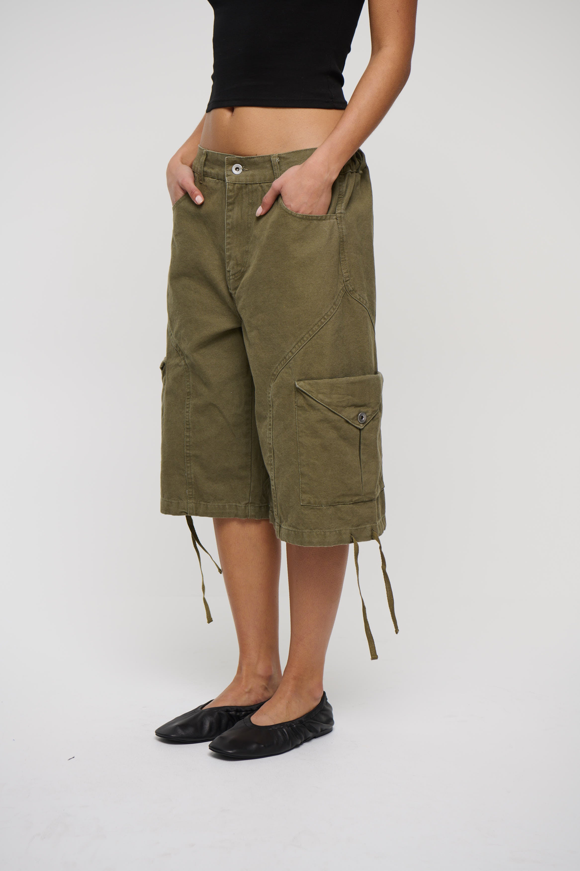 Annie Cargo Short Olive