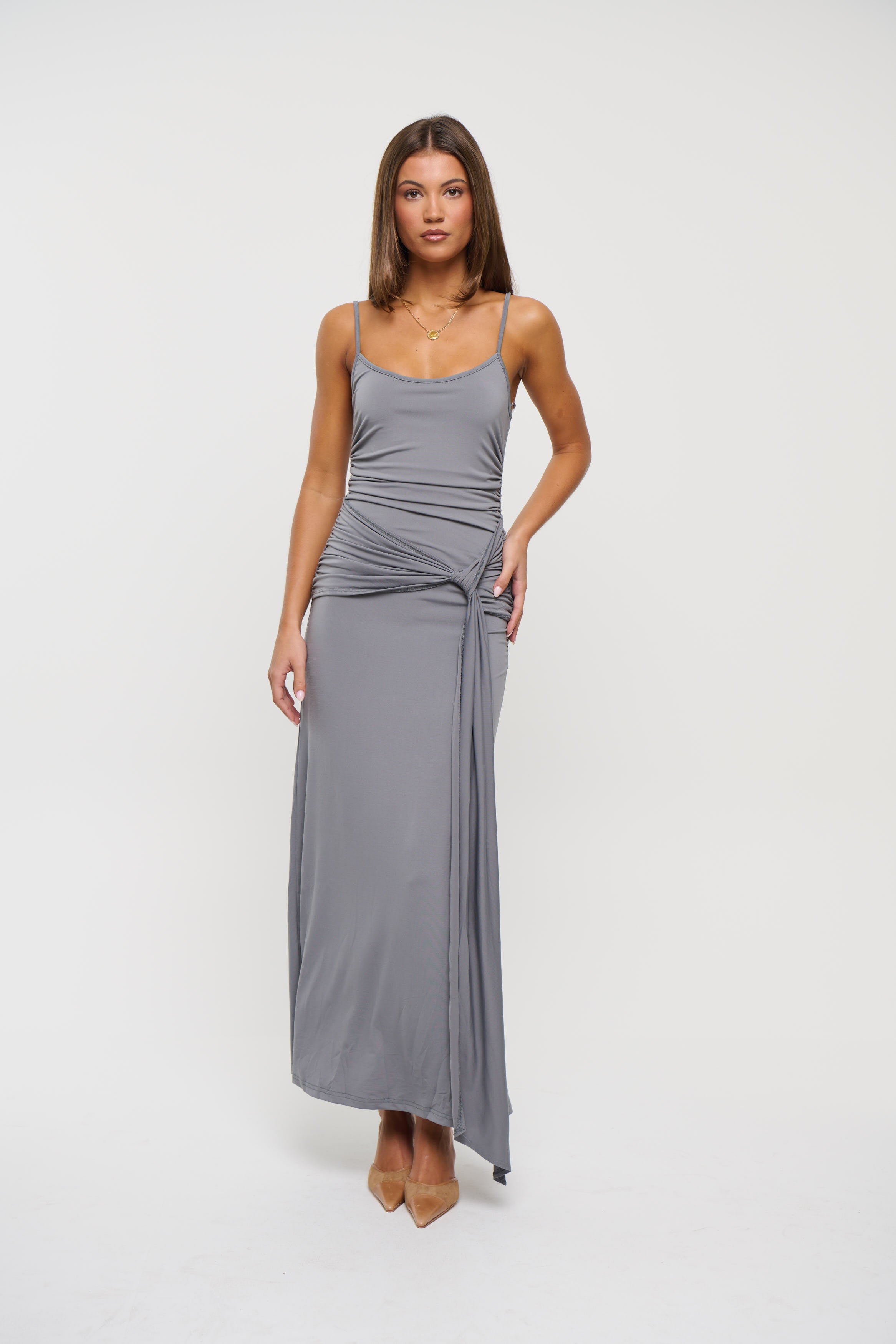 Jayla Maxi Dress Charcoal
