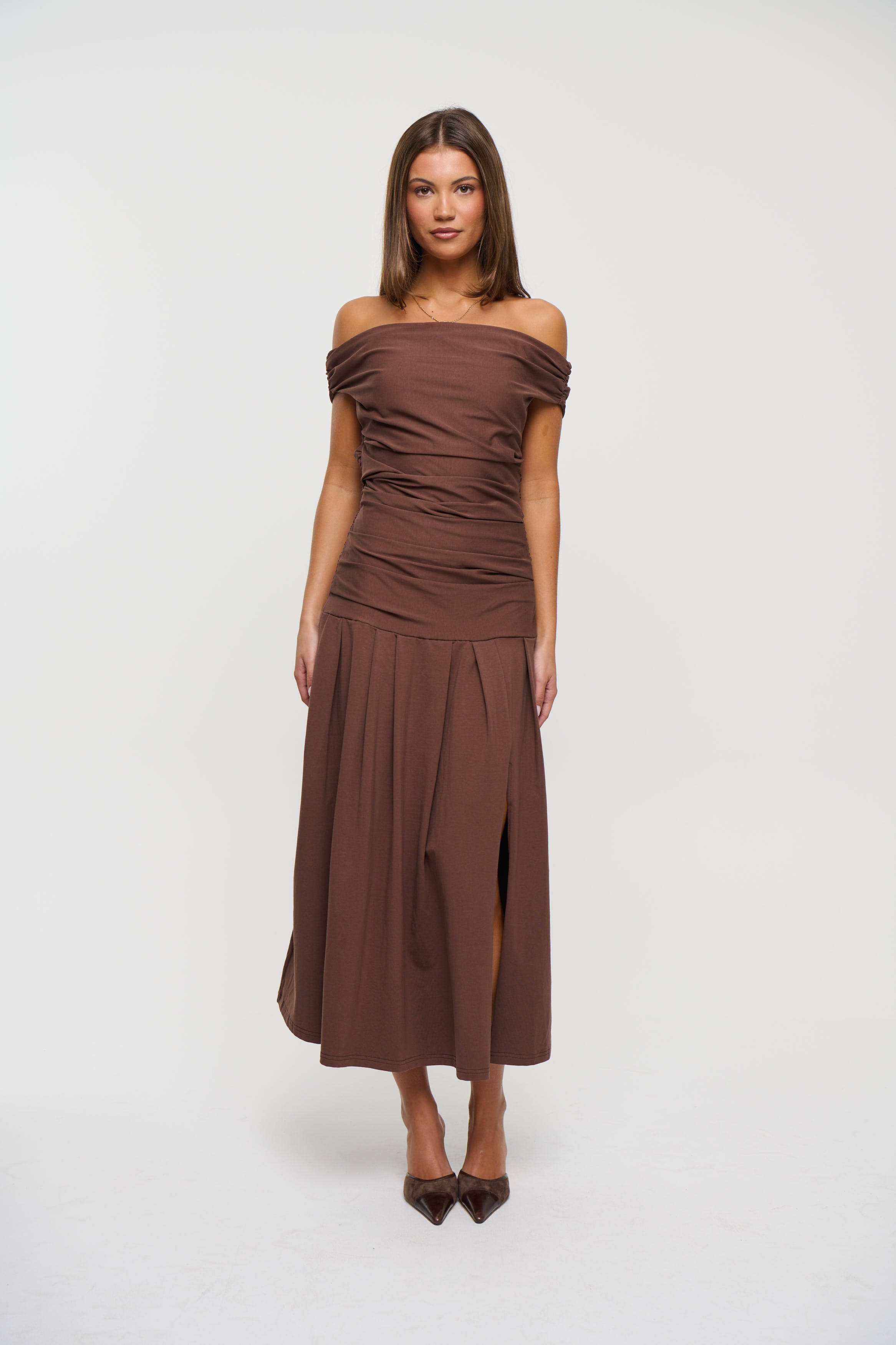 Elita Maxi Dress Chocolate
