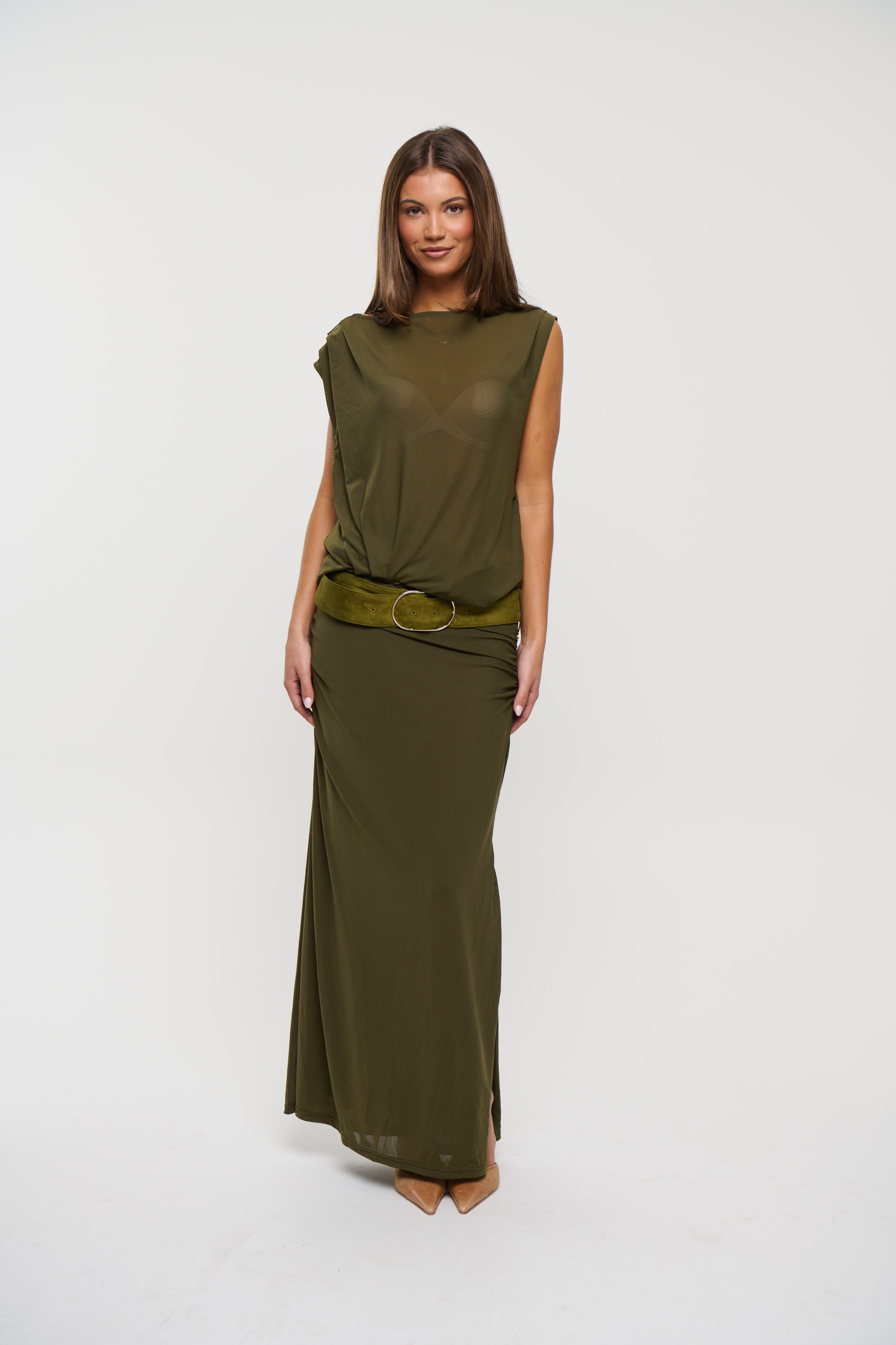 Selen Dress Olive