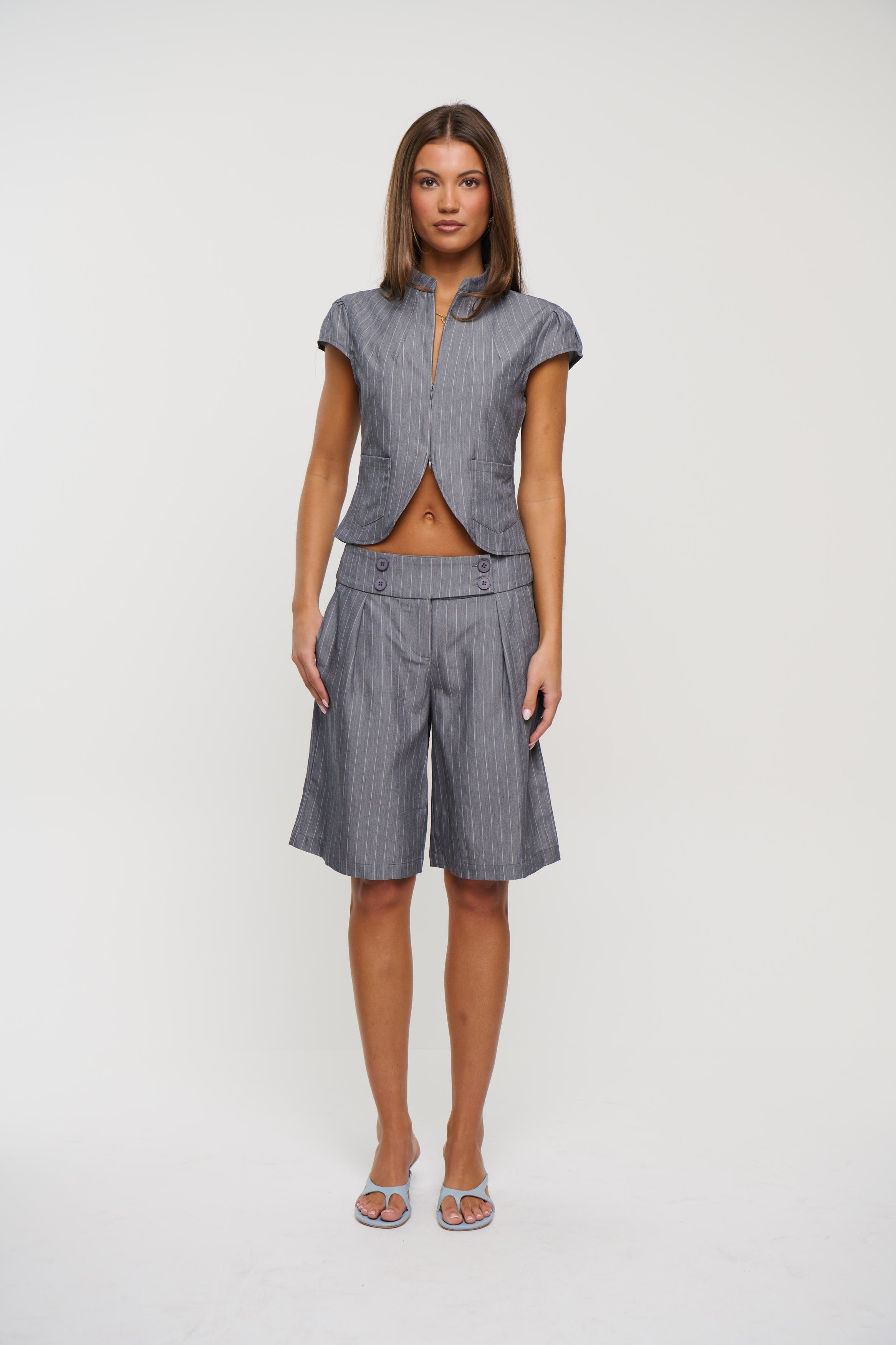 Izzy Top Charcoal