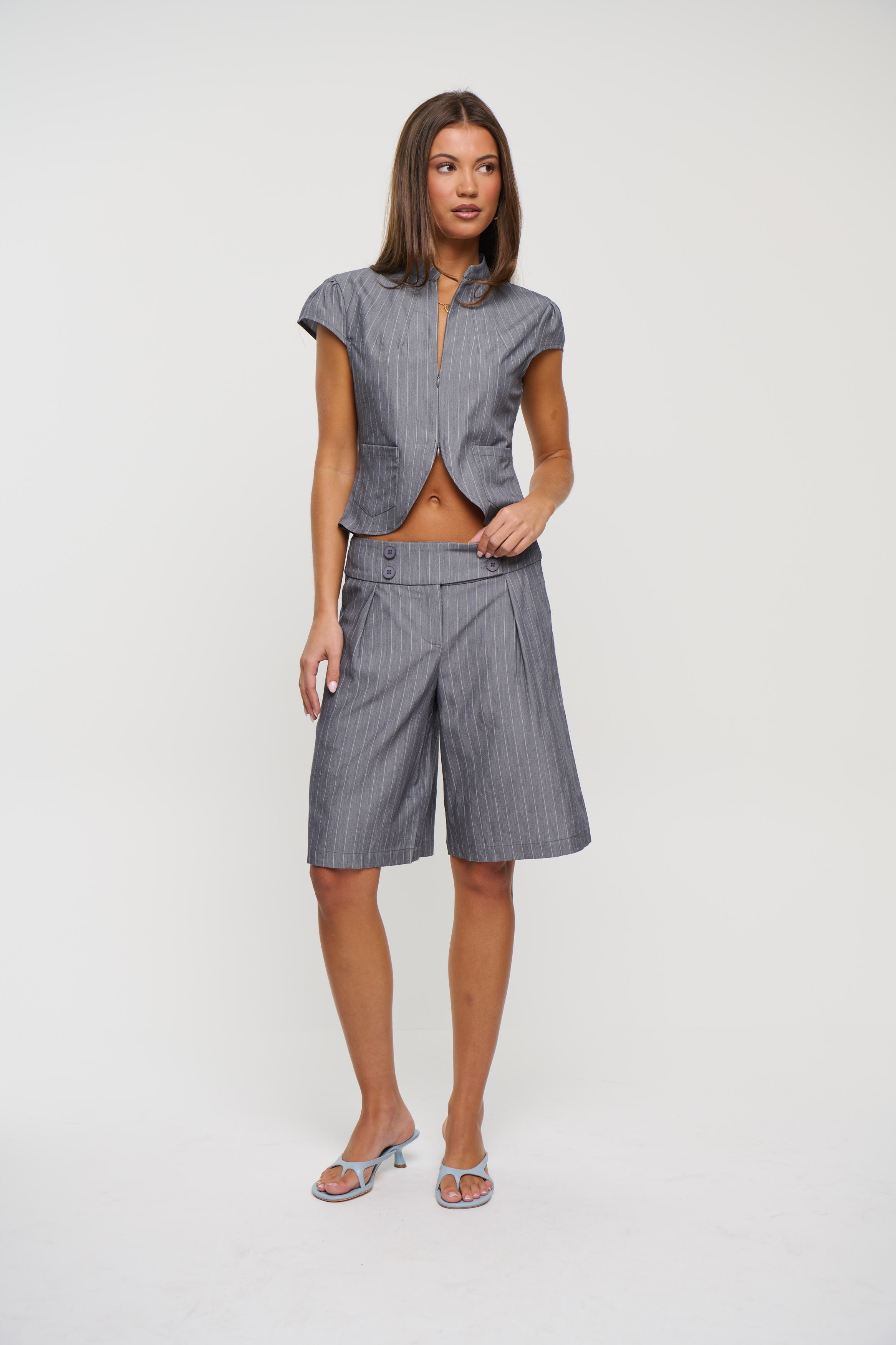 Izzy Top Charcoal