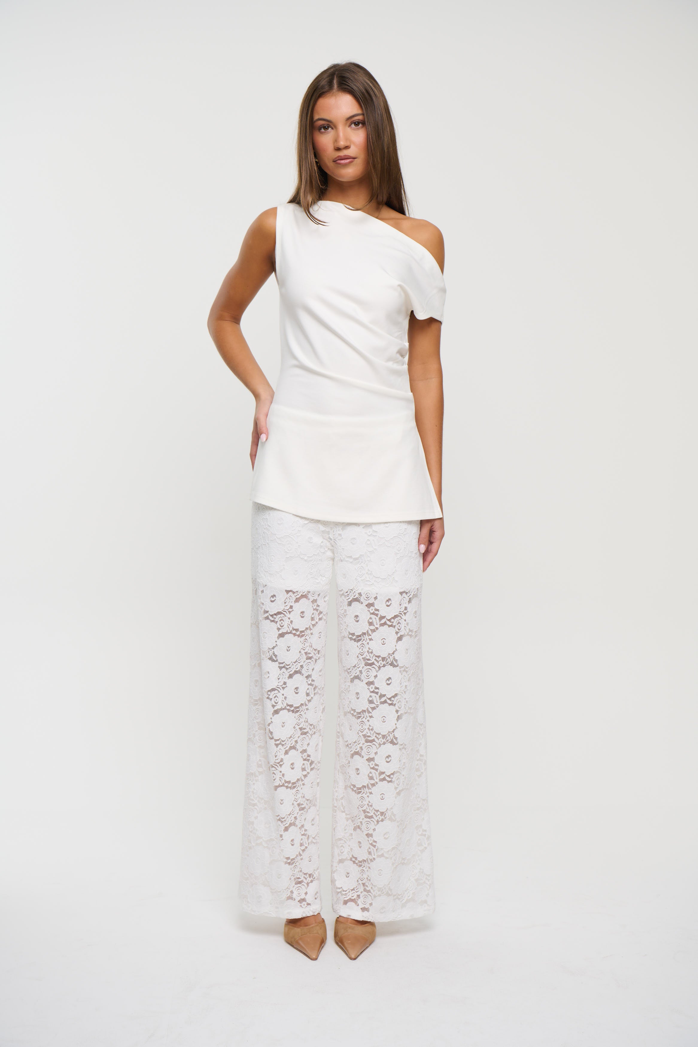 Laguna Asymmetrical Top Ivory